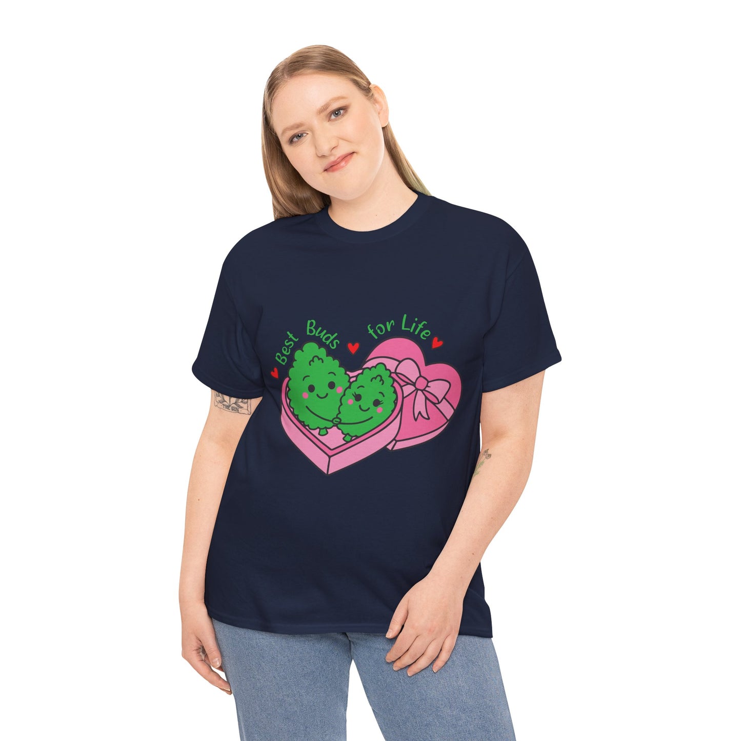 Friendship Heart Tee — “Best Buds for Life” Cute Plant Friends Valentine T‑Shirt