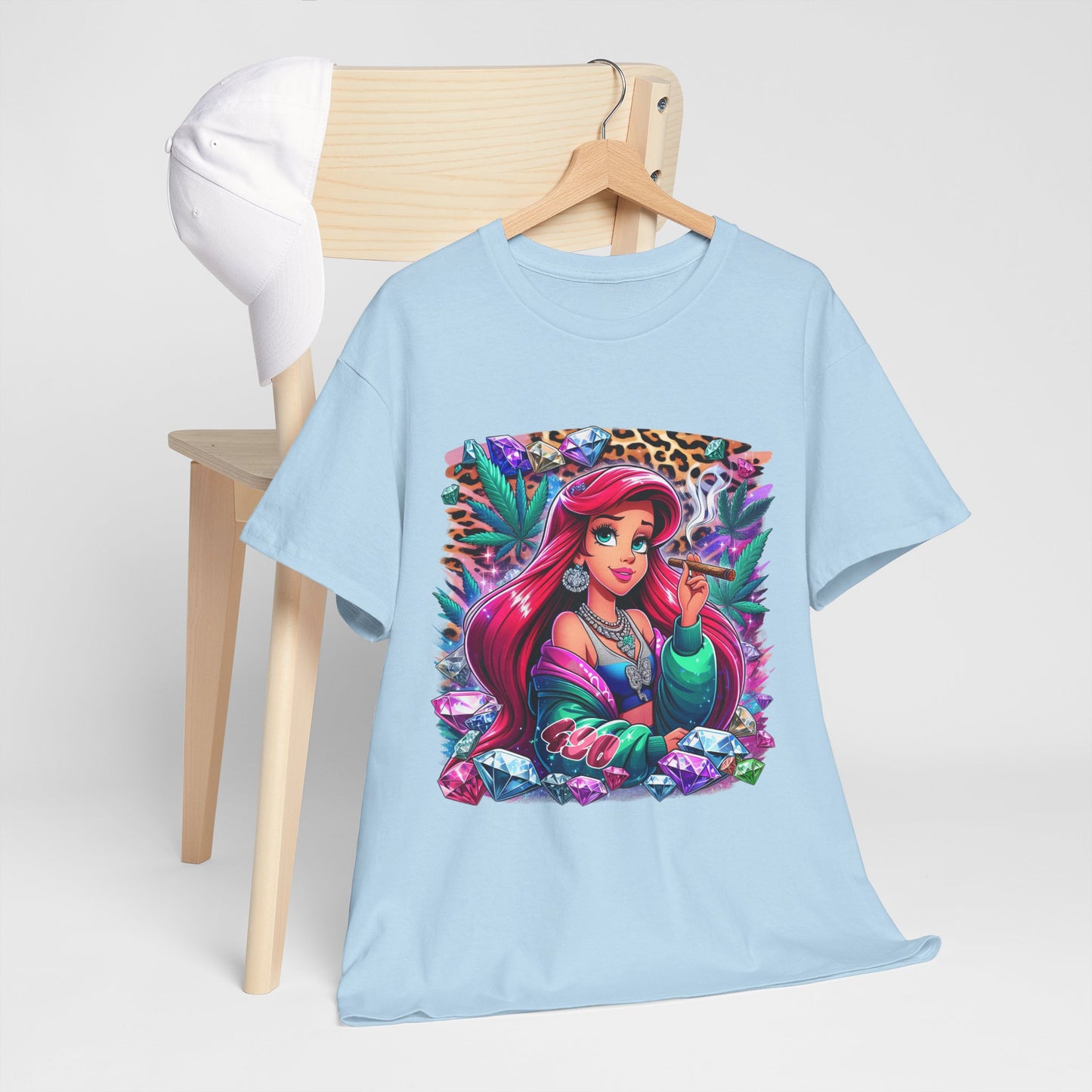 Ariel Retro Pop Art Tee — Colorful Mermaid Graphic T-Shirt