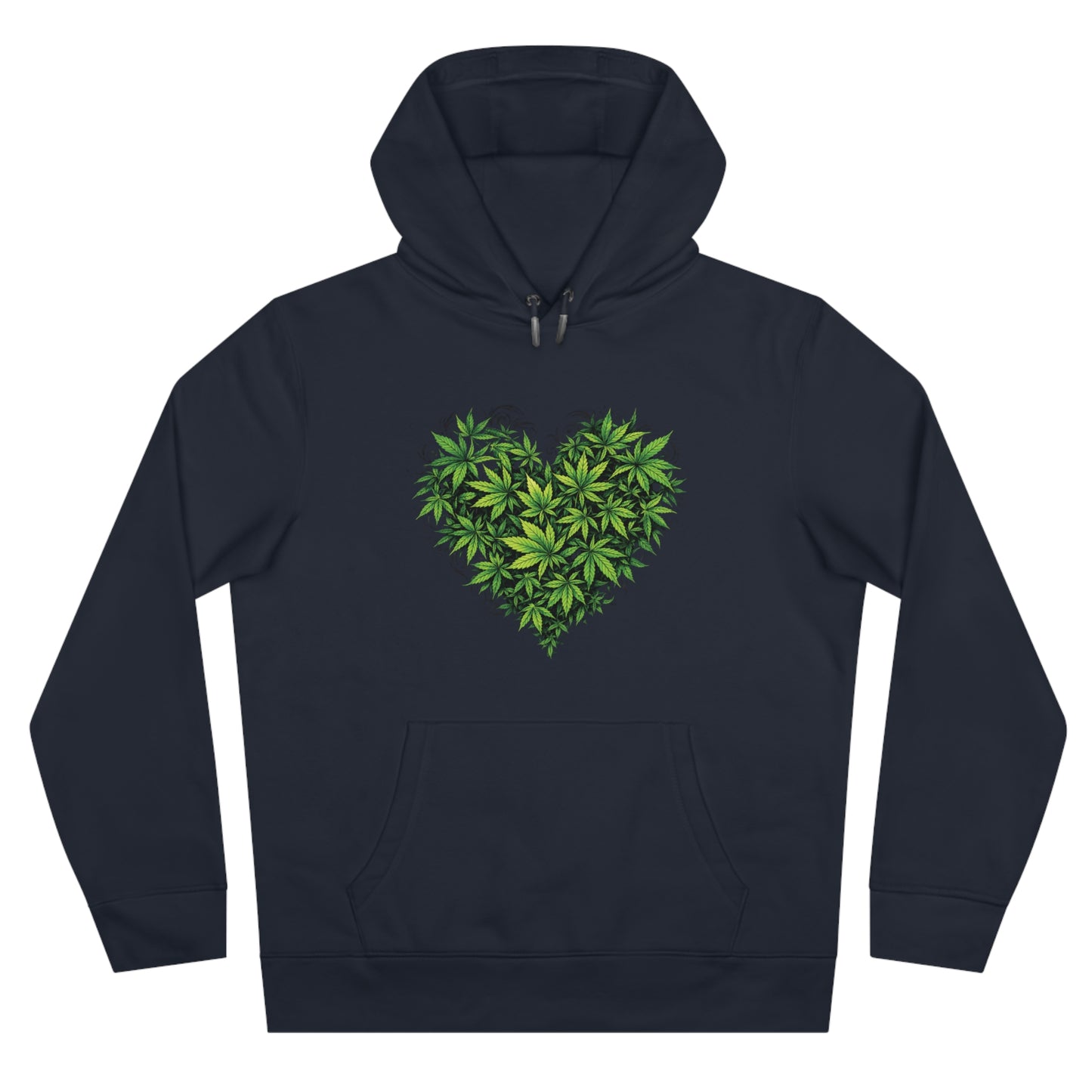 Green Heart Hoodie — 'Take the High Road' Green Heart Leaf Hoodie
