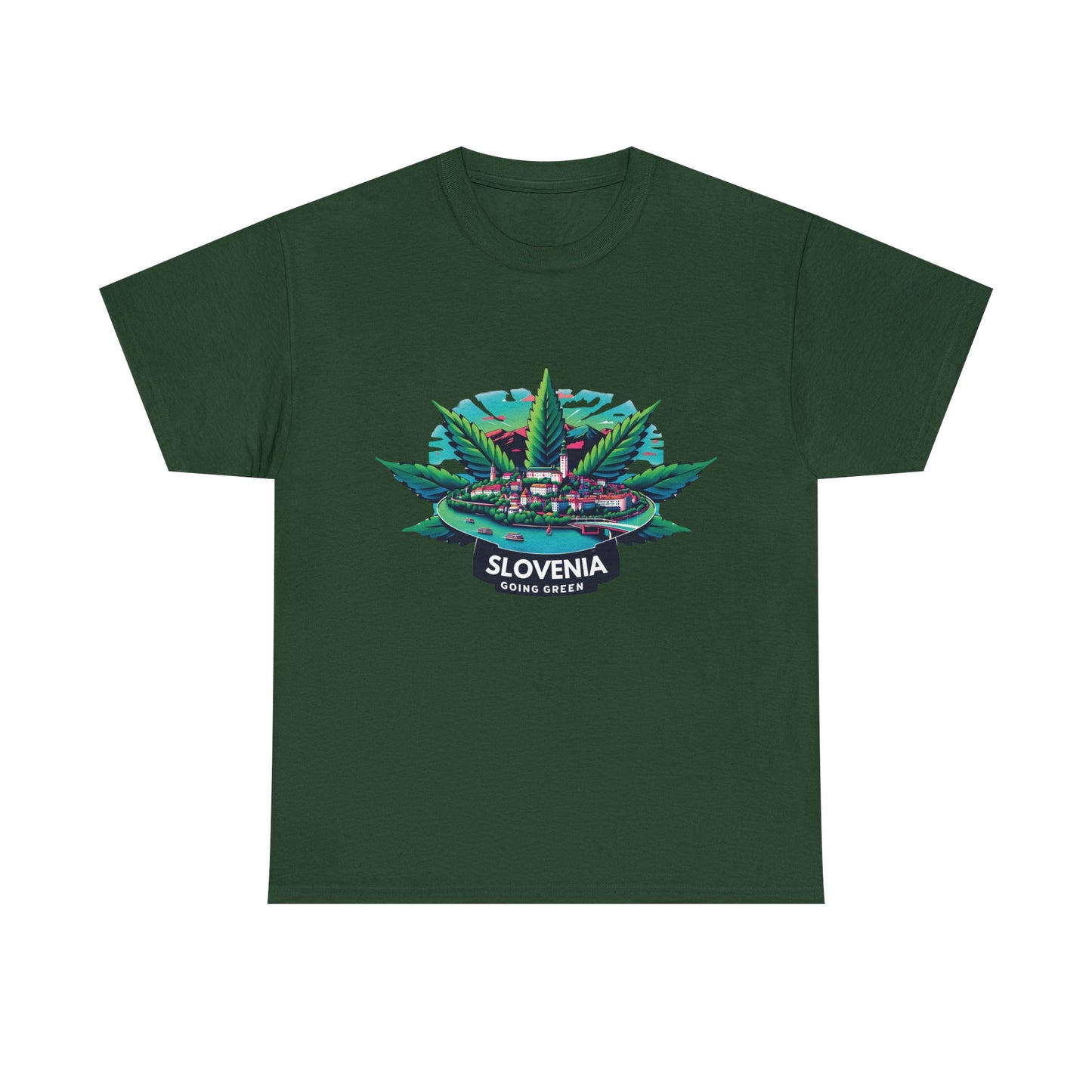 Slovenia is Going Green Heavy Cotton Tee
