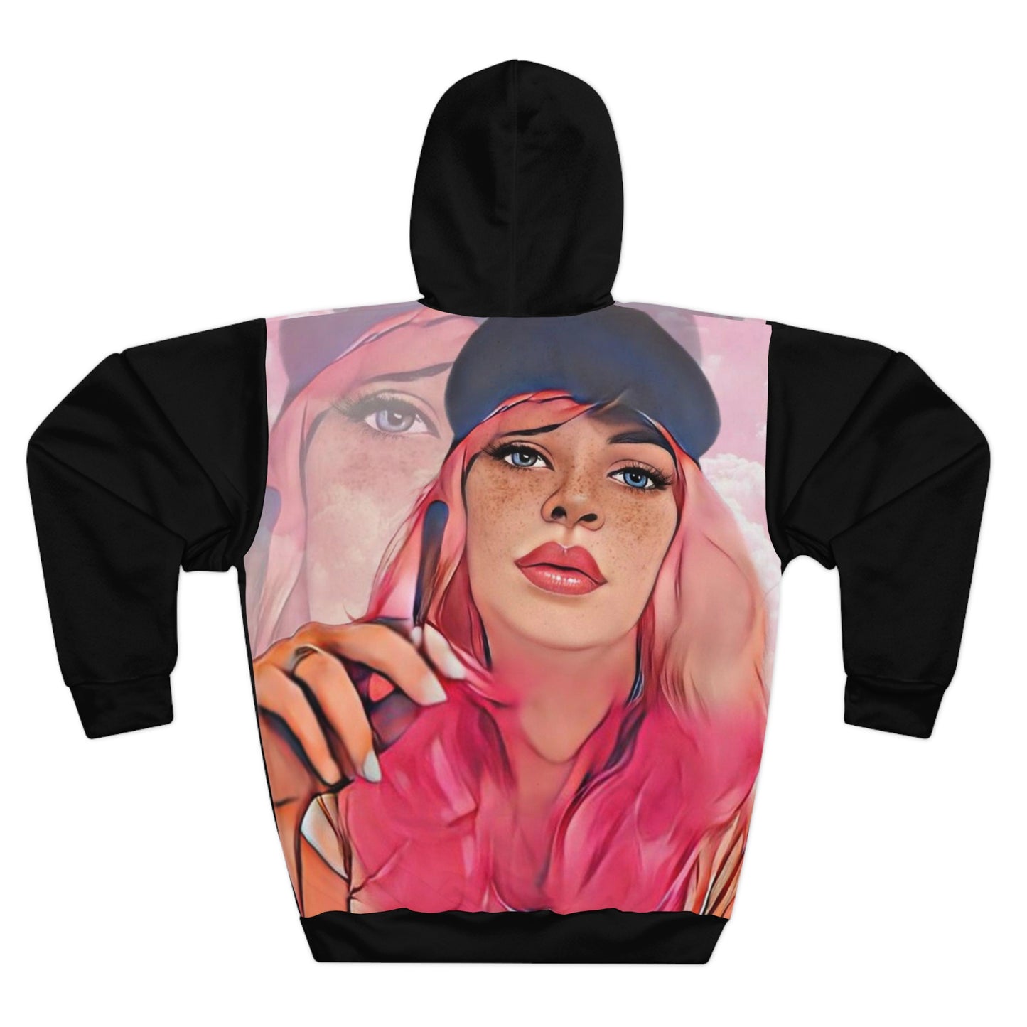 Smoking Girl Pullover Hoodie | Gift For Her
