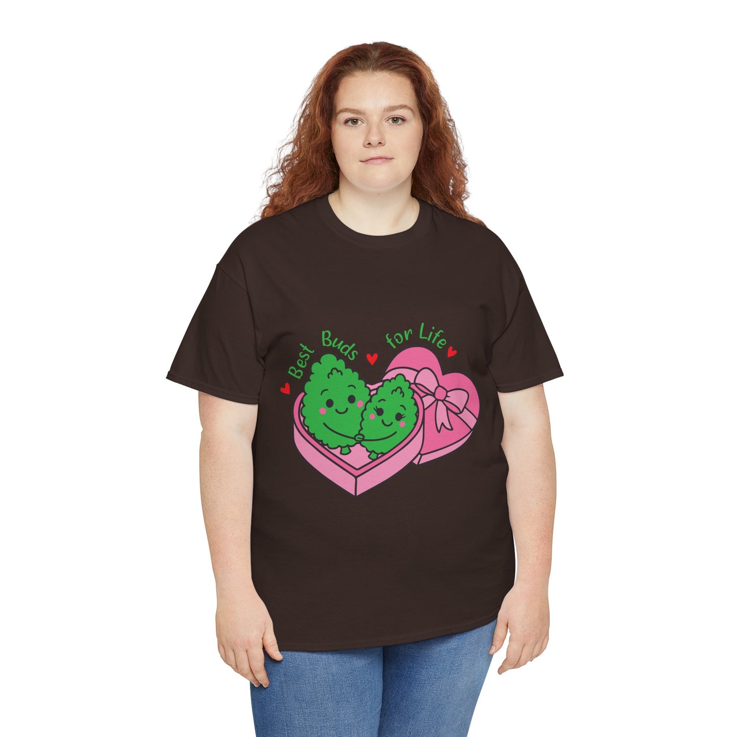 Friendship Heart Tee — “Best Buds for Life” Cute Plant Friends Valentine T‑Shirt