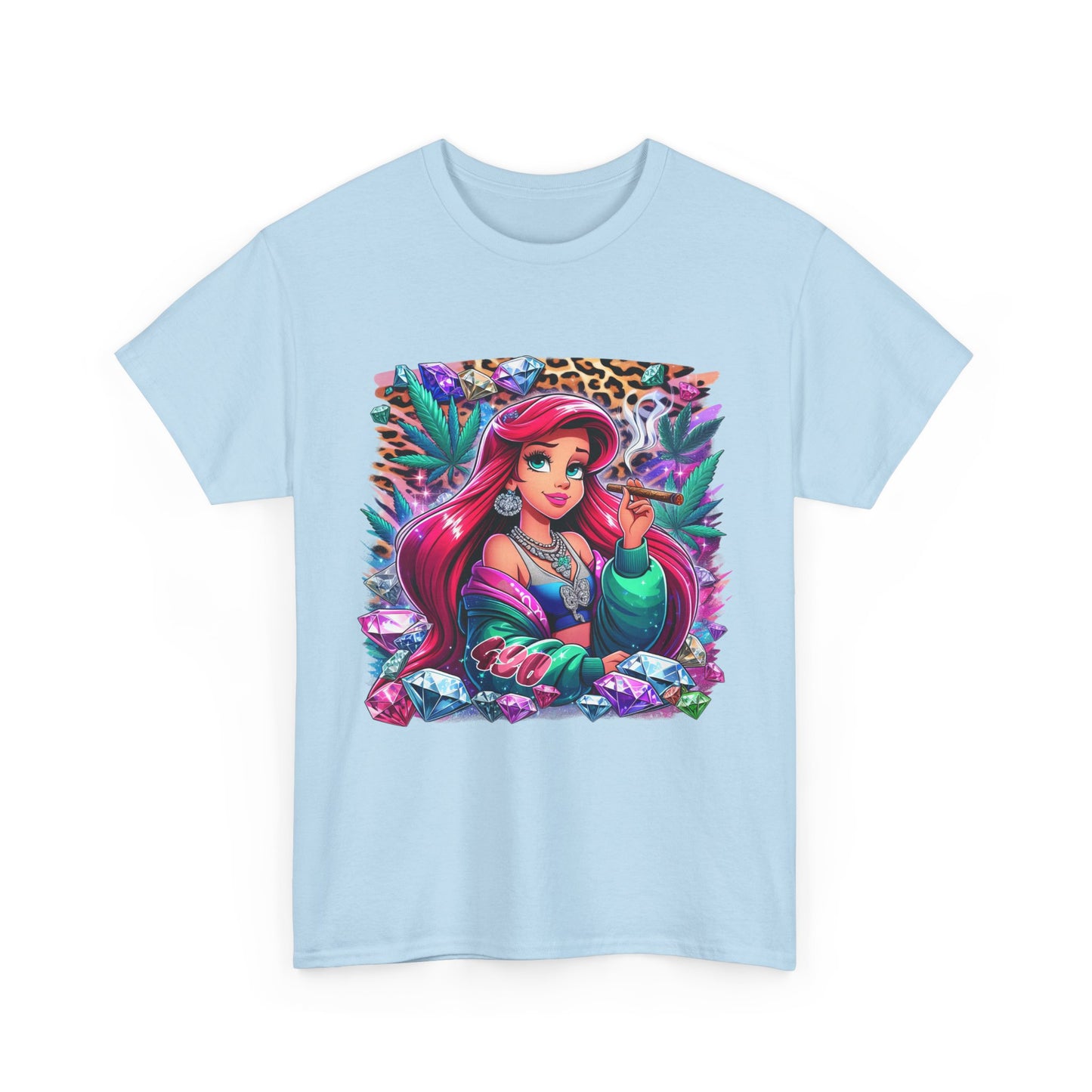 Ariel Retro Pop Art Tee — Colorful Mermaid Graphic T-Shirt