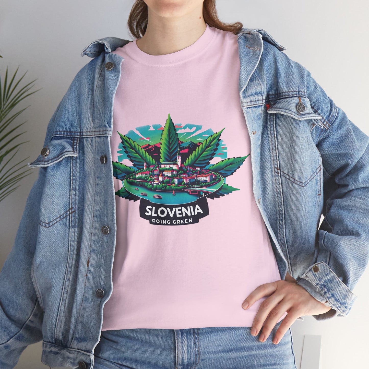 Slovenia is Going Green Heavy Cotton Tee