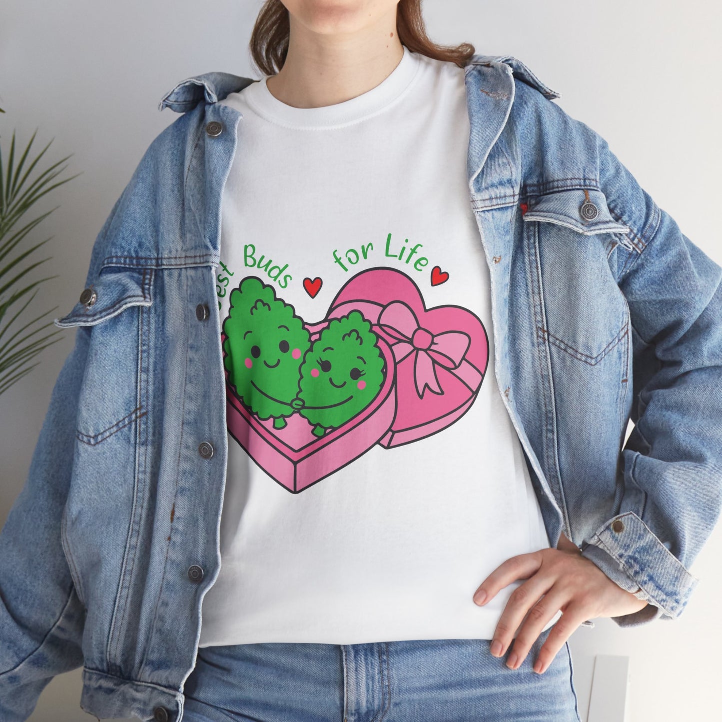 Friendship Heart Tee — “Best Buds for Life” Cute Plant Friends Valentine T‑Shirt