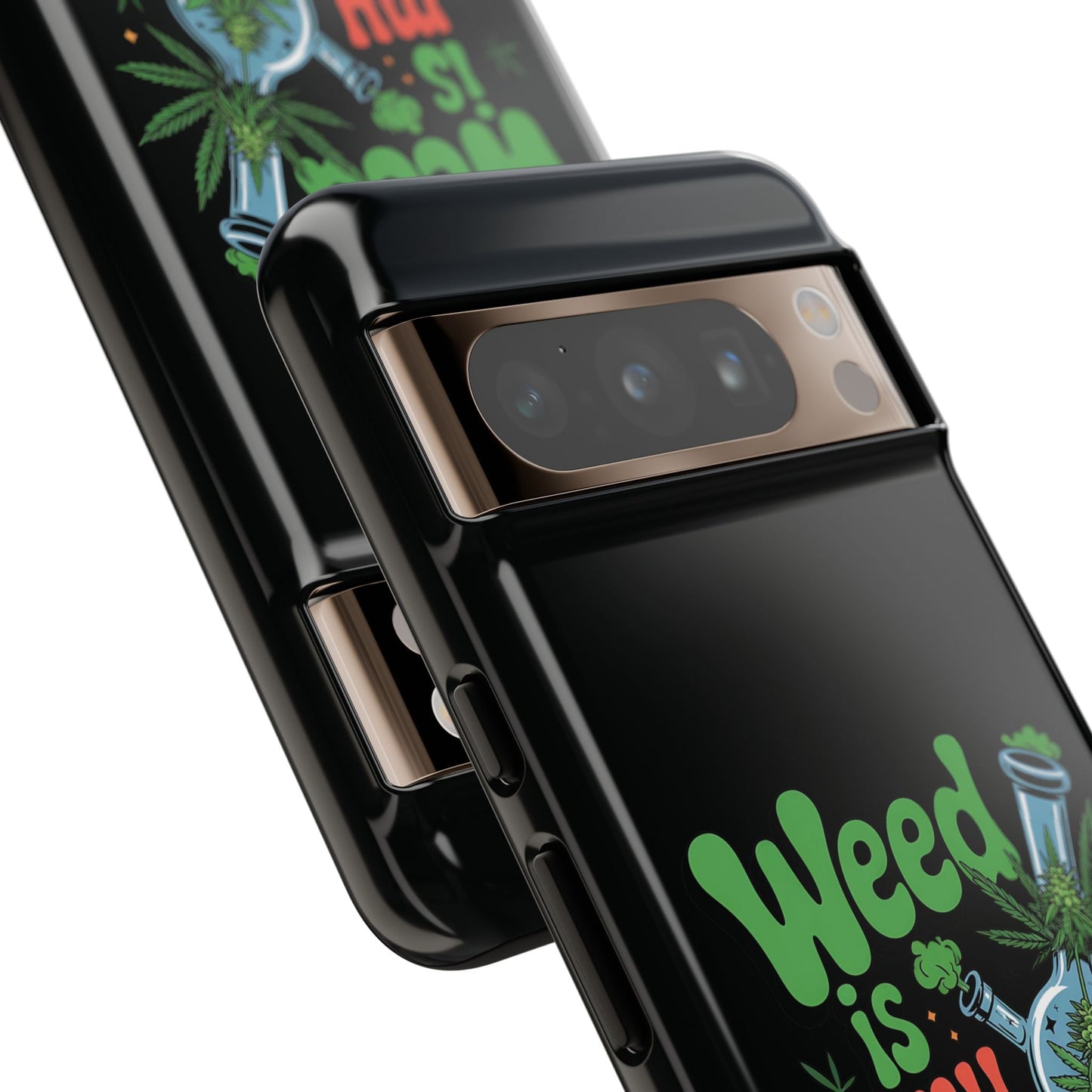 Phone Case — "Weed Is My Therapy" Retro Cannabis Design