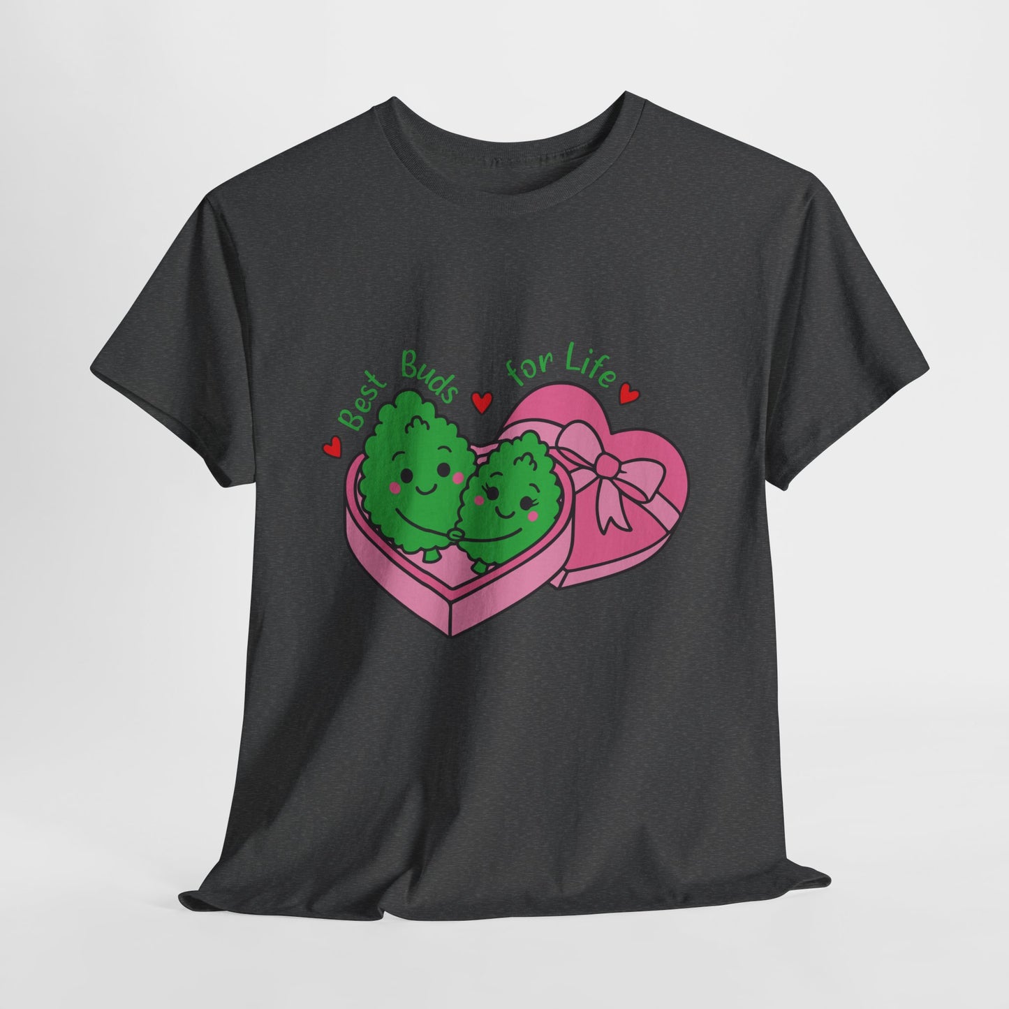 Friendship Heart Tee — “Best Buds for Life” Cute Plant Friends Valentine T‑Shirt