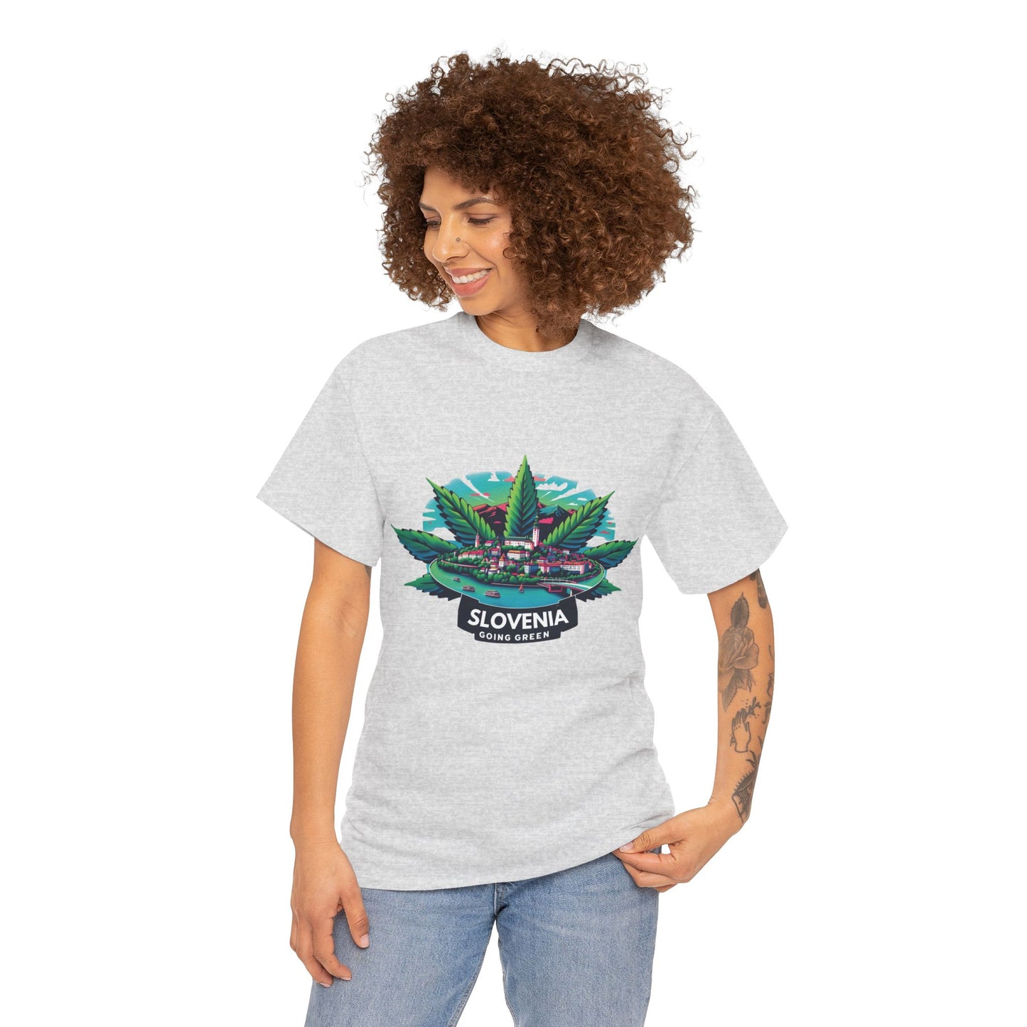 Slovenia is Going Green Heavy Cotton Tee