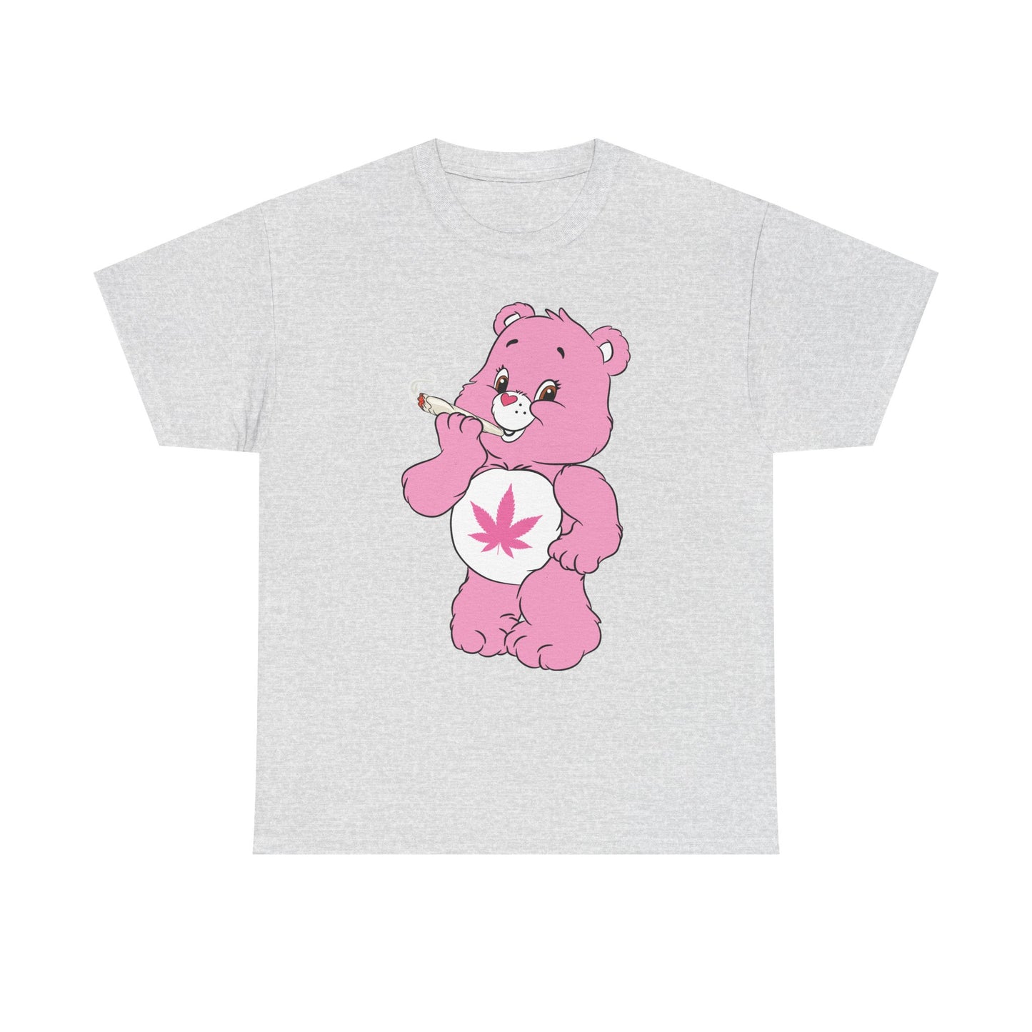 Pink 420 Bear T‑Shirt — Cute Stoner Graphic Tee