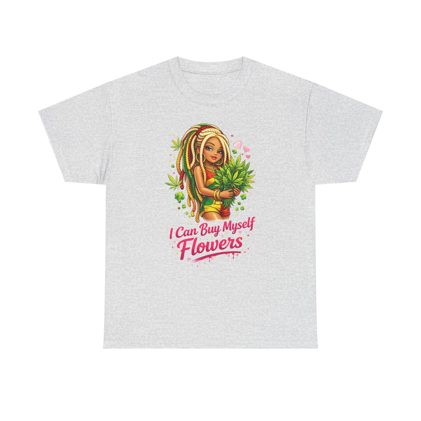 Floral Self-Love Tee — "I Can Buy Myself Flowers" Graphic T-Shirt