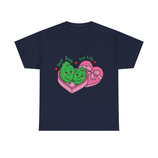 Friendship Heart Tee — “Best Buds for Life” Cute Plant Friends Valentine T‑Shirt
