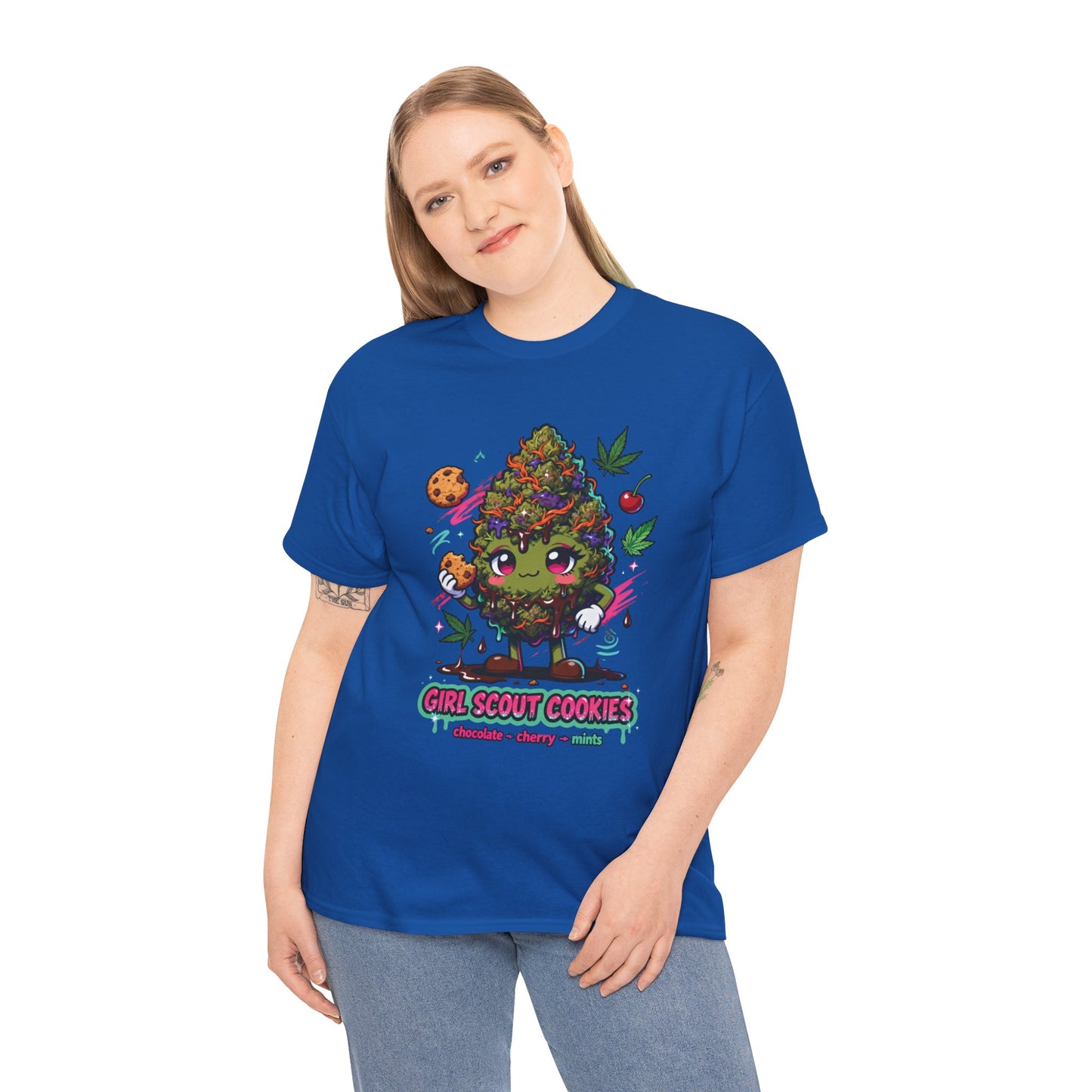 Girl Scout Cookies 420 Tee — Cute Bud Character Graphic T-Shirt