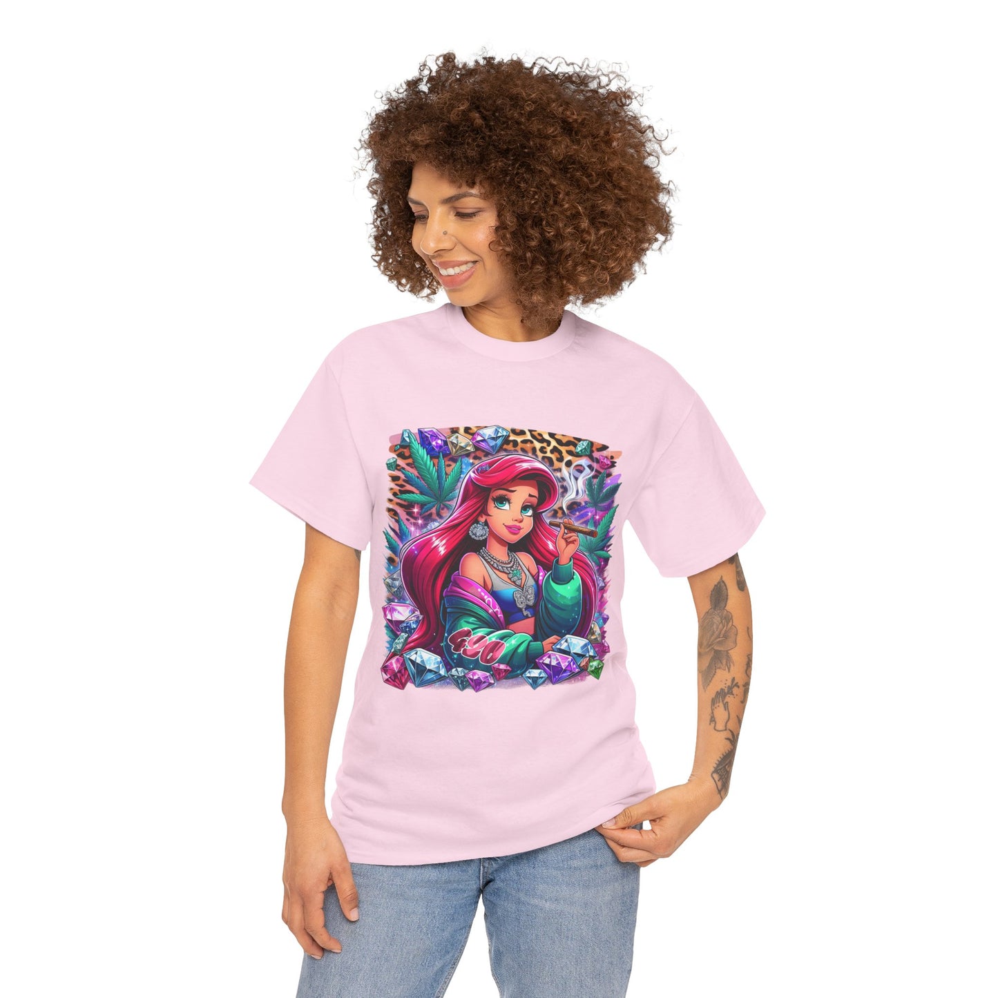 Ariel Retro Pop Art Tee — Colorful Mermaid Graphic T-Shirt