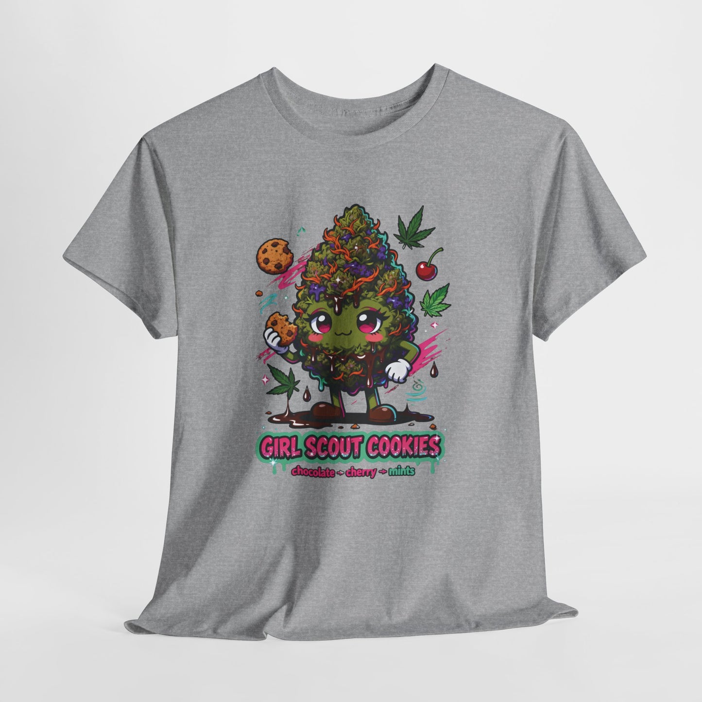 Girl Scout Cookies 420 Tee — Cute Bud Character Graphic T-Shirt