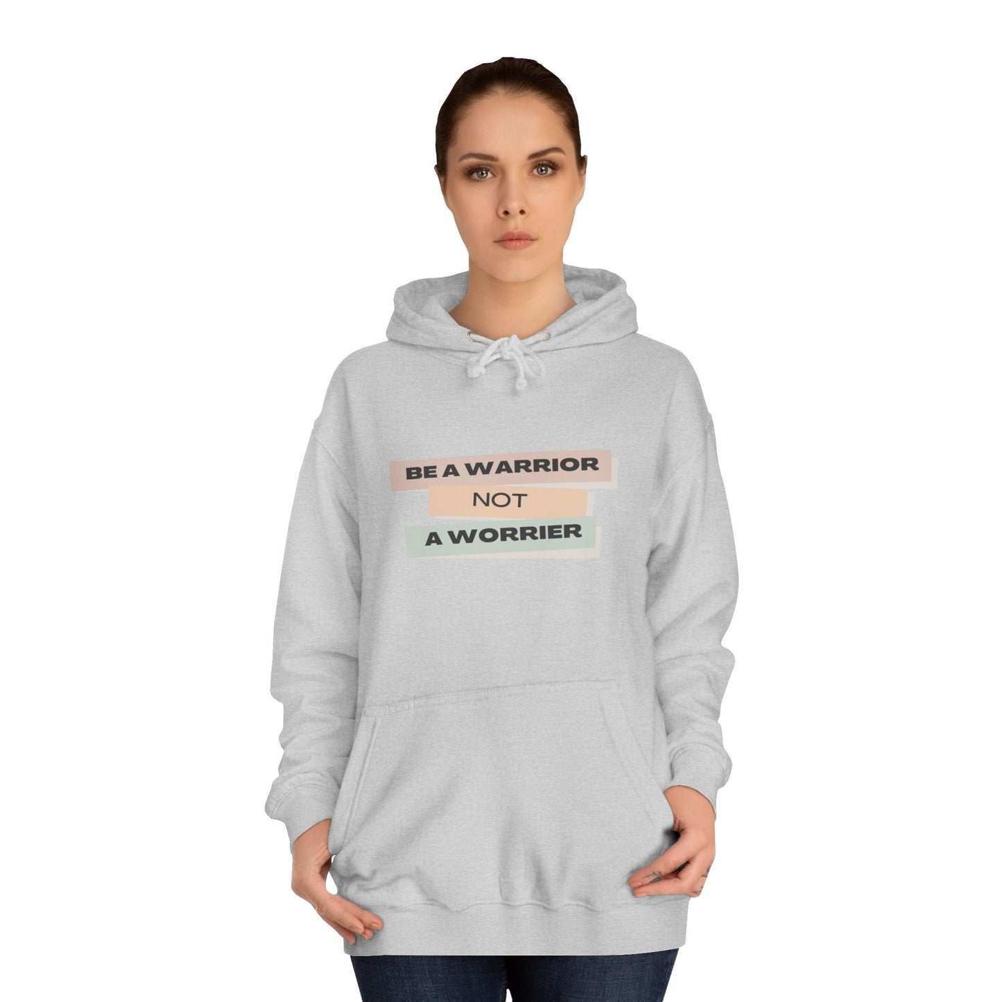 Unisex College Hoodie with Motivational Saying