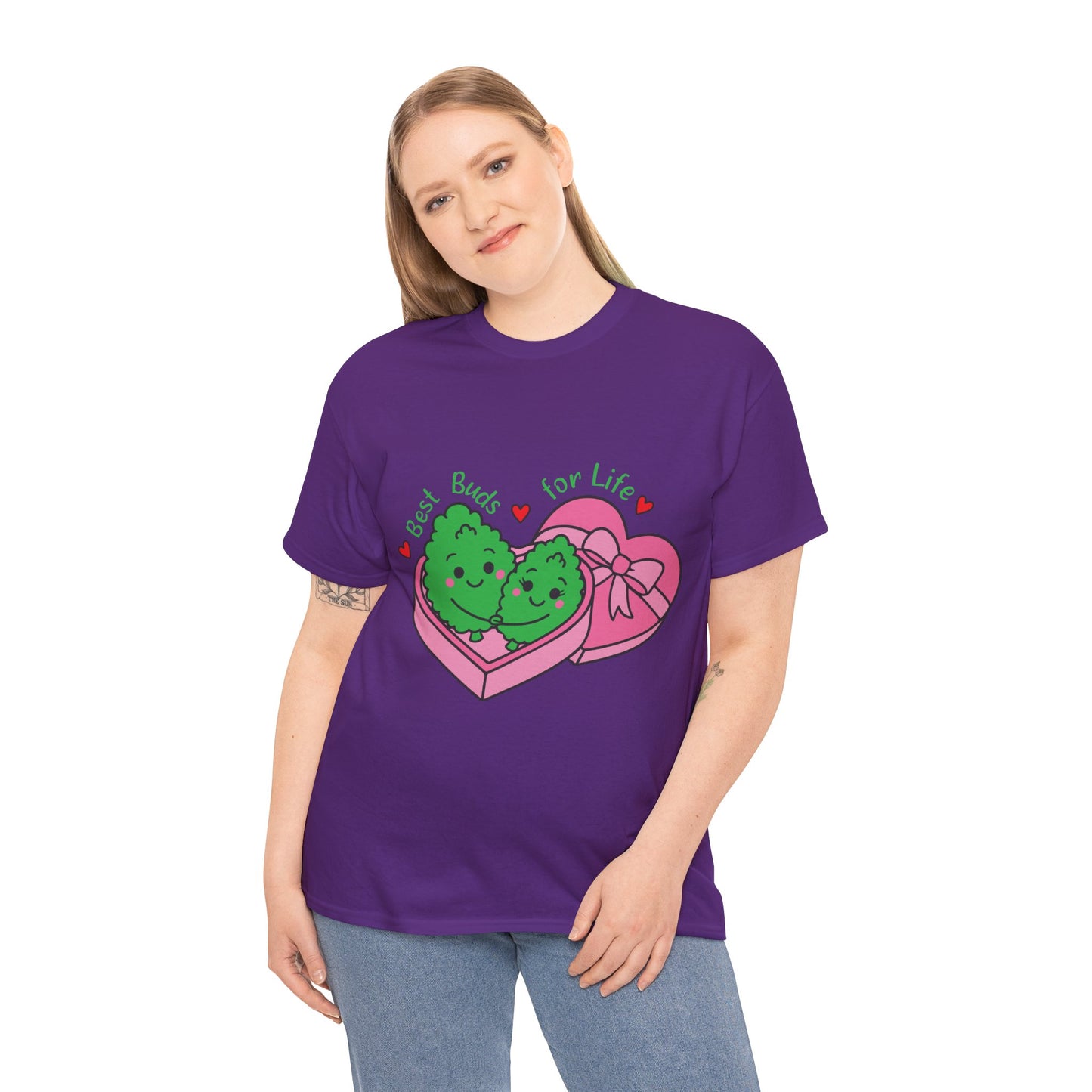 Friendship Heart Tee — “Best Buds for Life” Cute Plant Friends Valentine T‑Shirt