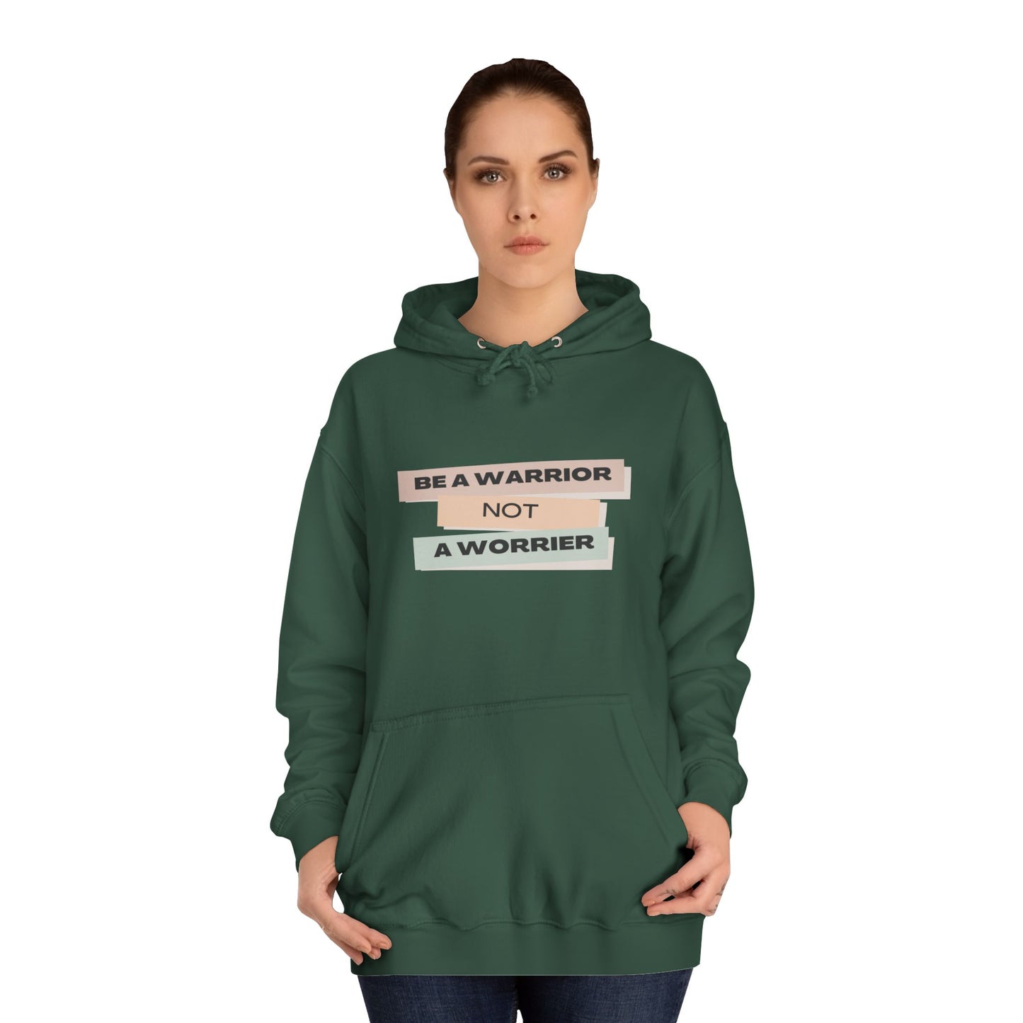 Unisex College Hoodie with Motivational Saying