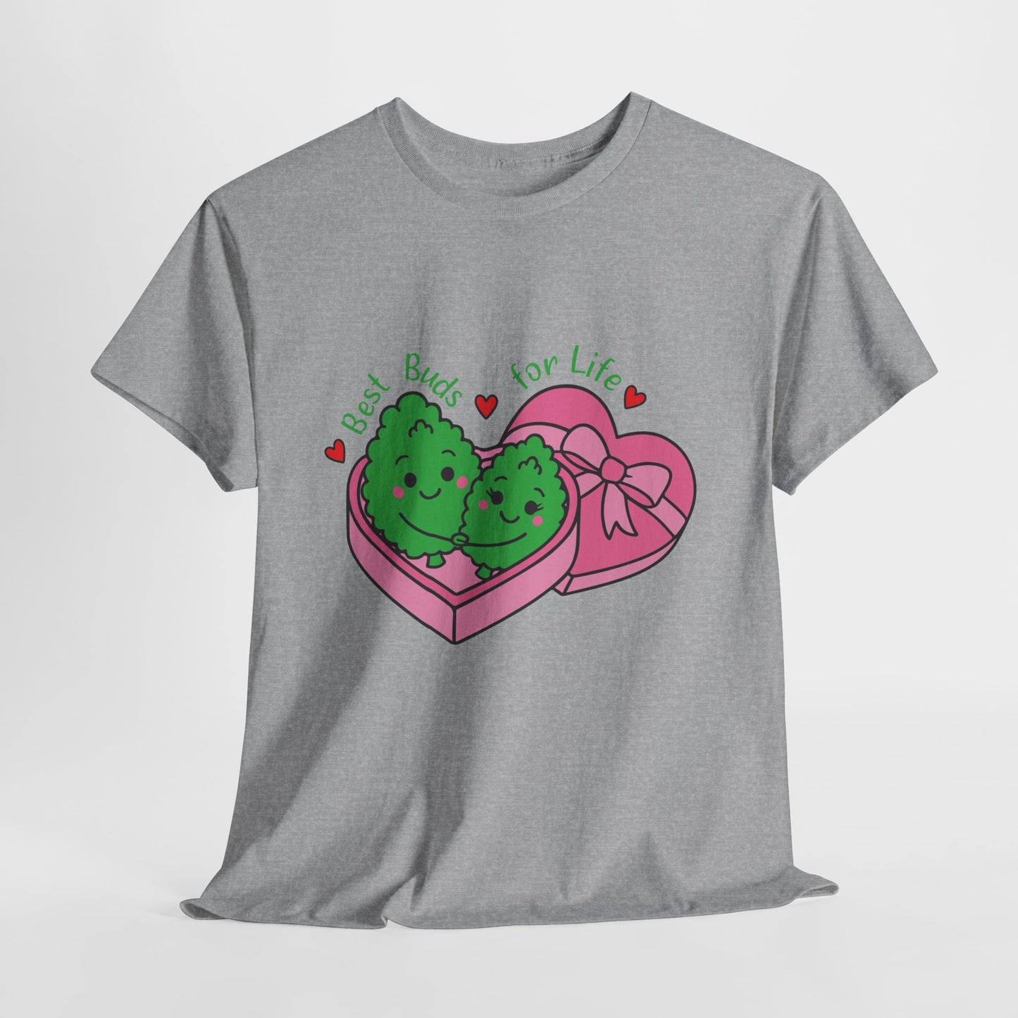 Friendship Heart Tee — “Best Buds for Life” Cute Plant Friends Valentine T‑Shirt