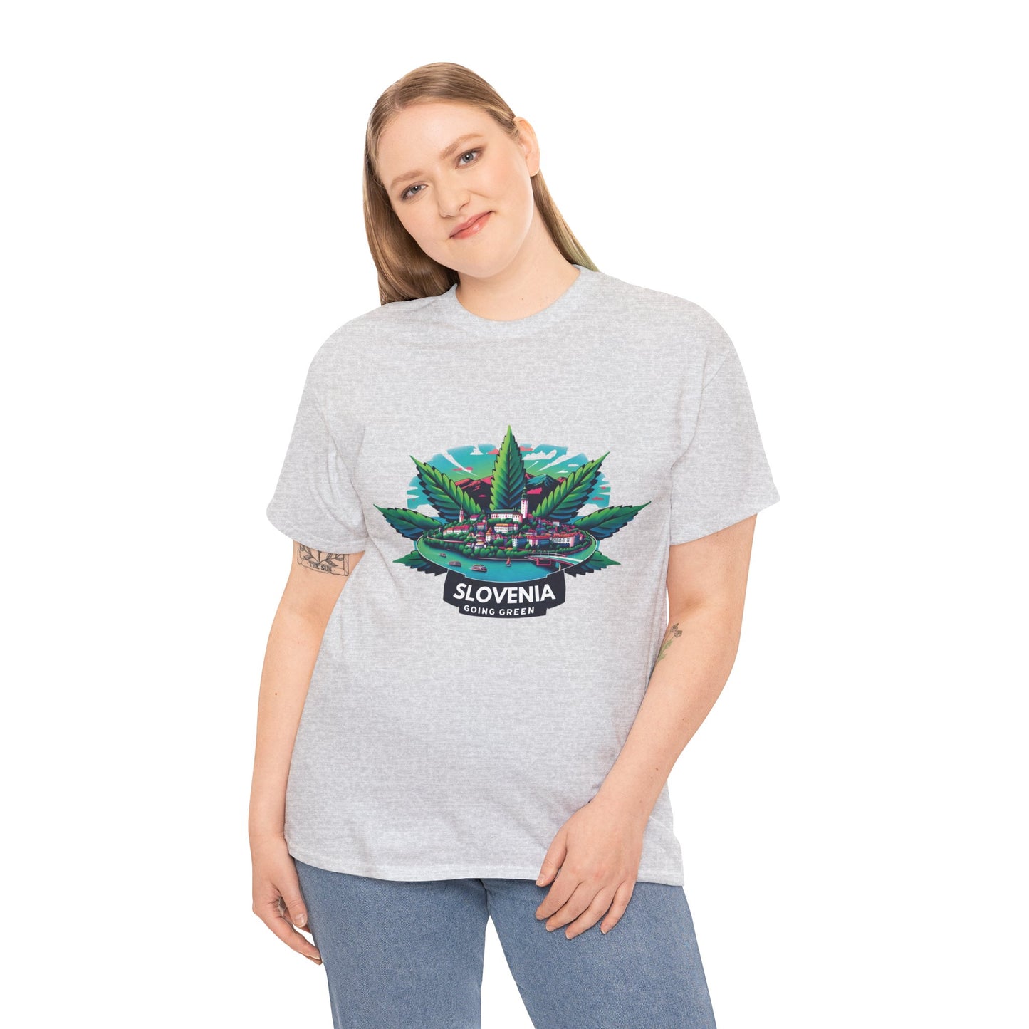 Slovenia is Going Green Heavy Cotton Tee