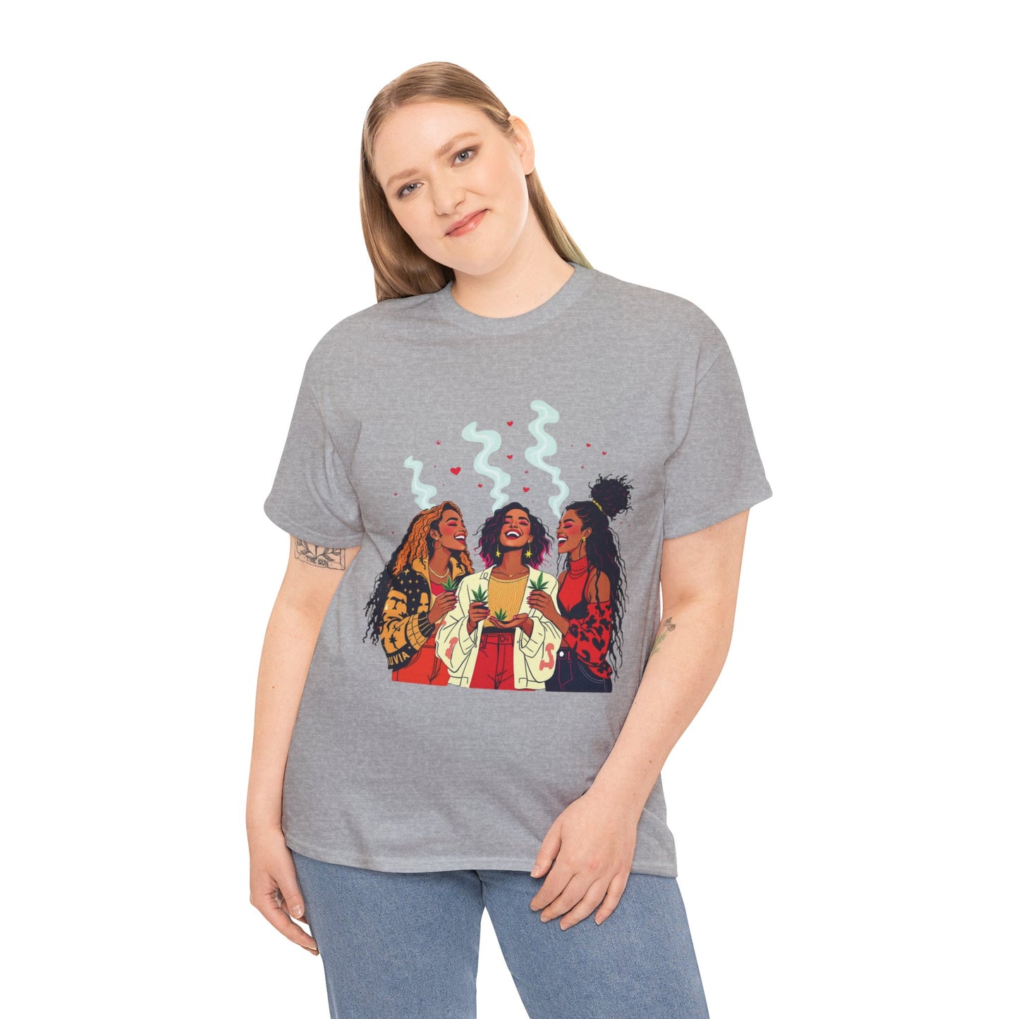 Sisterhood Vibes T-Shirt — Joyful Diverse Women Graphic Tee