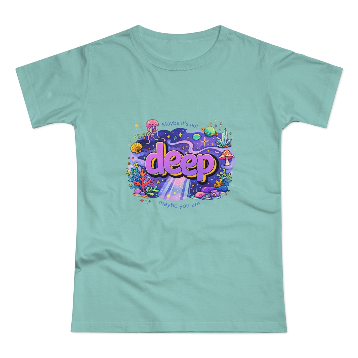 Deep Ocean Graphic T-Shirt — "Deep" Colorful Underwater Design