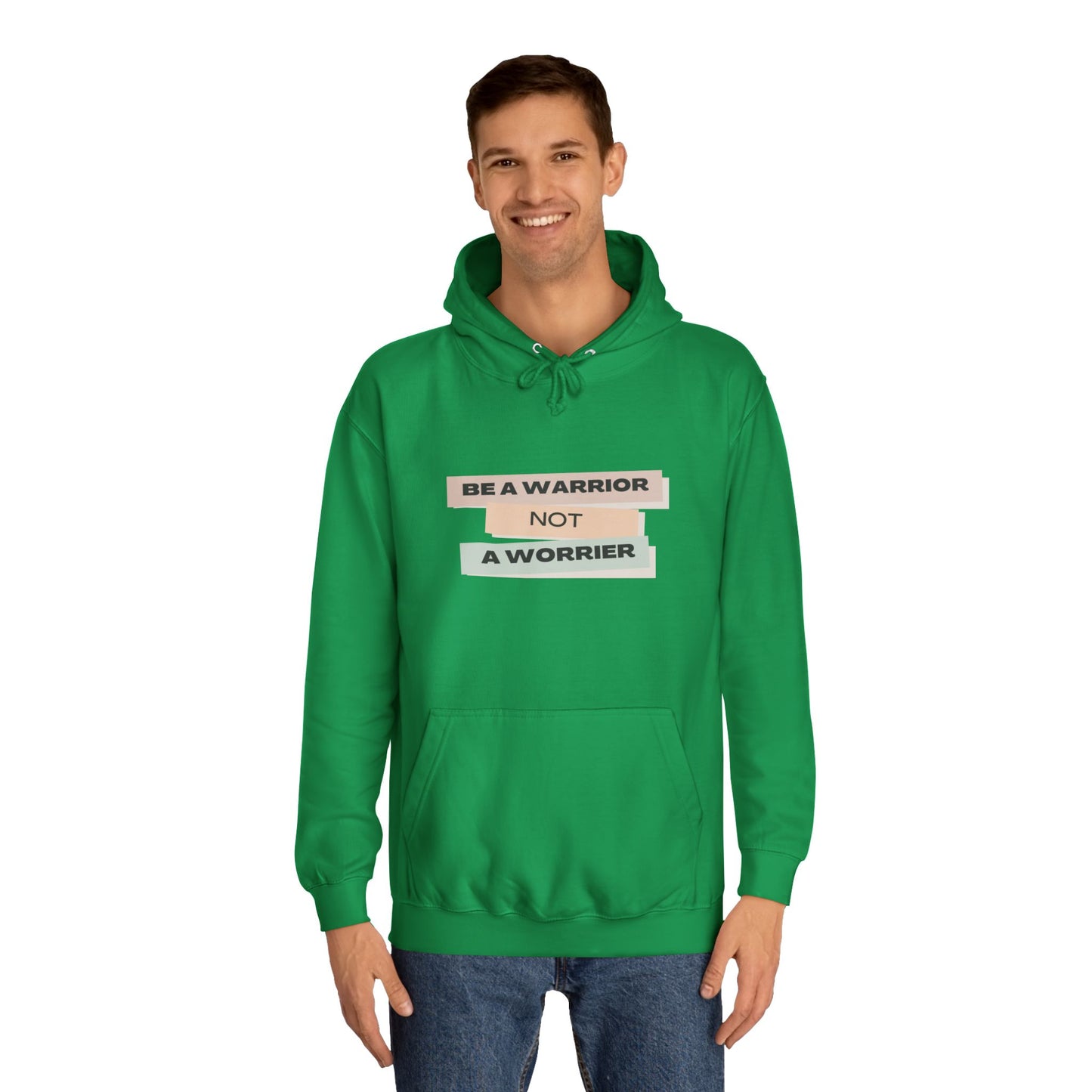 Unisex College Hoodie with Motivational Saying