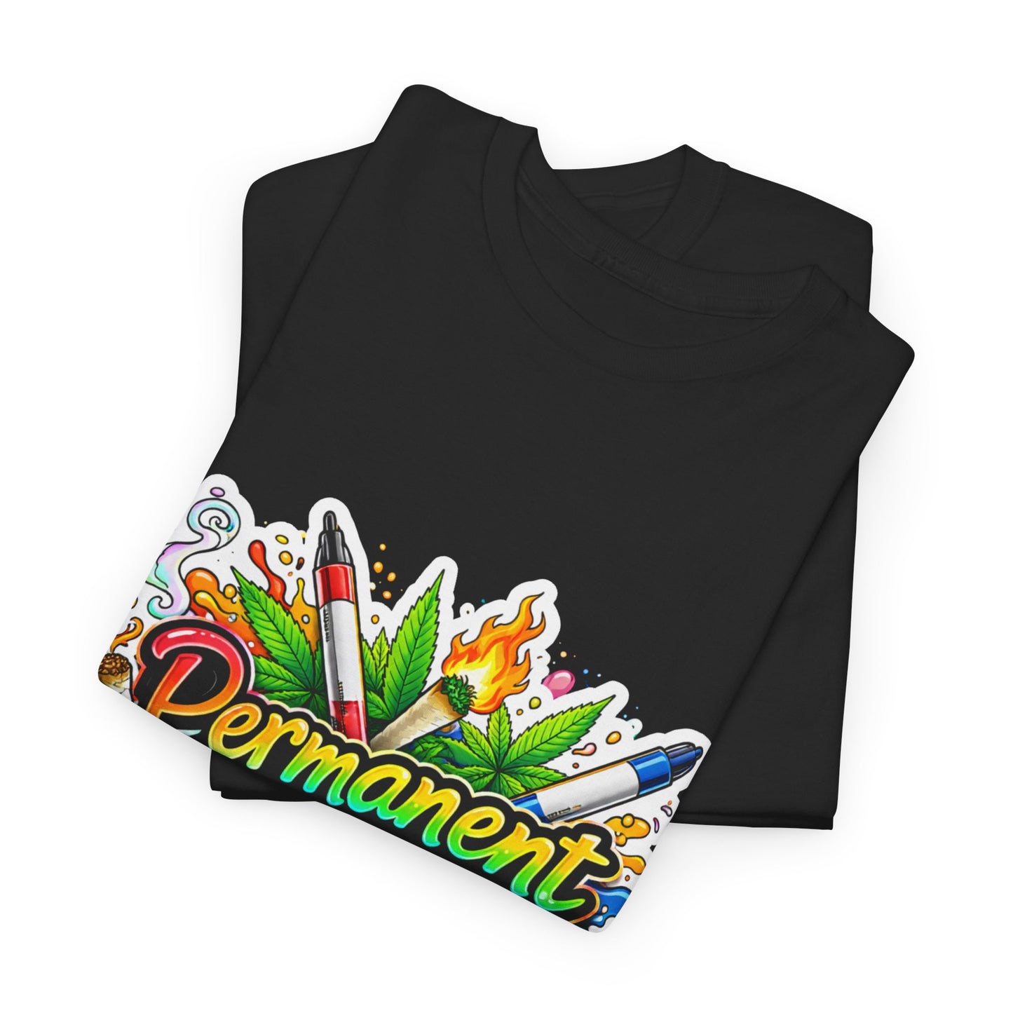 Permanent Marker Graphic Tee - Colorful Retro Art Shirt