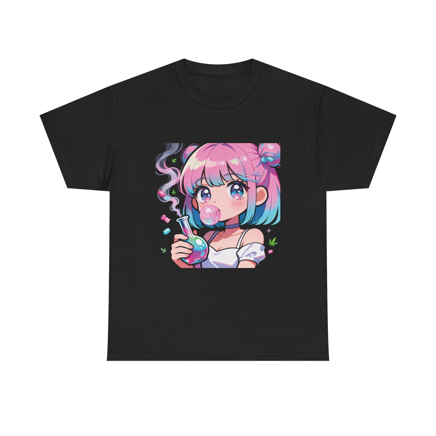 Kawaii Pastel Anime Girl Bong T‑Shirt