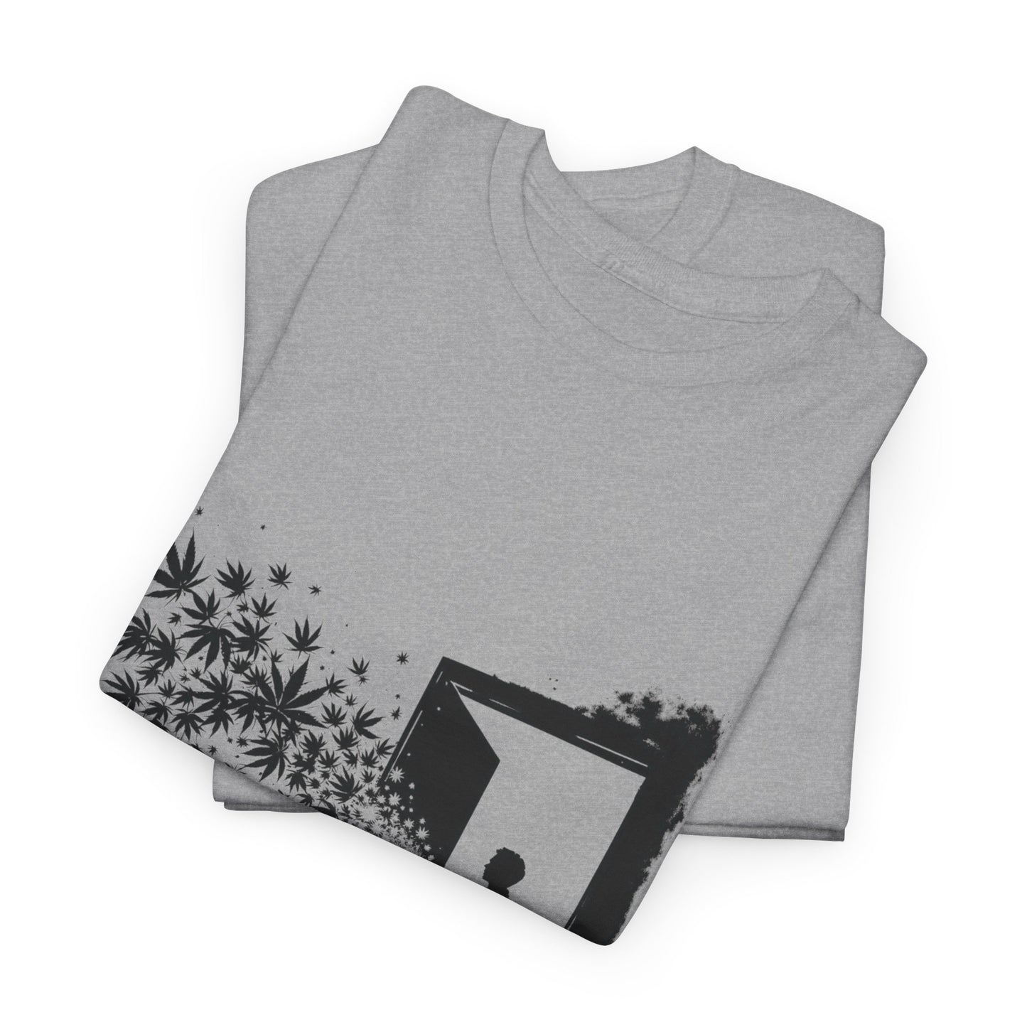 Dream Portal T‑Shirt — Silhouette Doorway with Stars Graphic