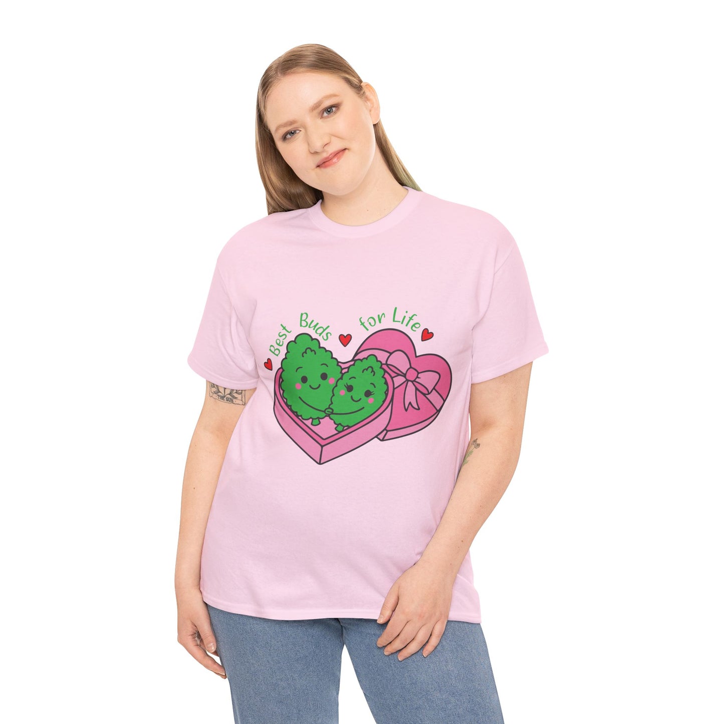 Friendship Heart Tee — “Best Buds for Life” Cute Plant Friends Valentine T‑Shirt