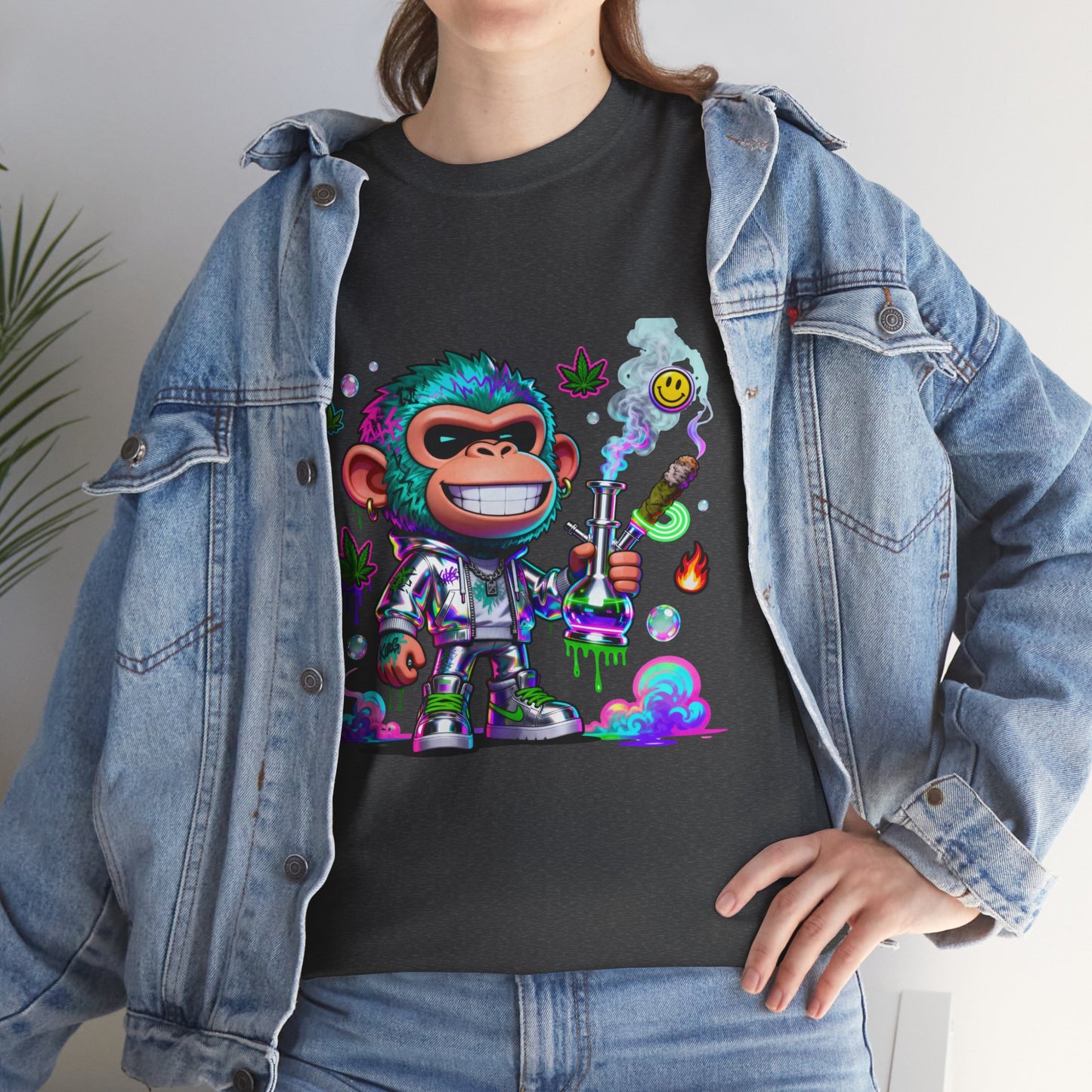 Monkey Astronaut Tee — Colorful Space Ape Graphic T‑Shirt