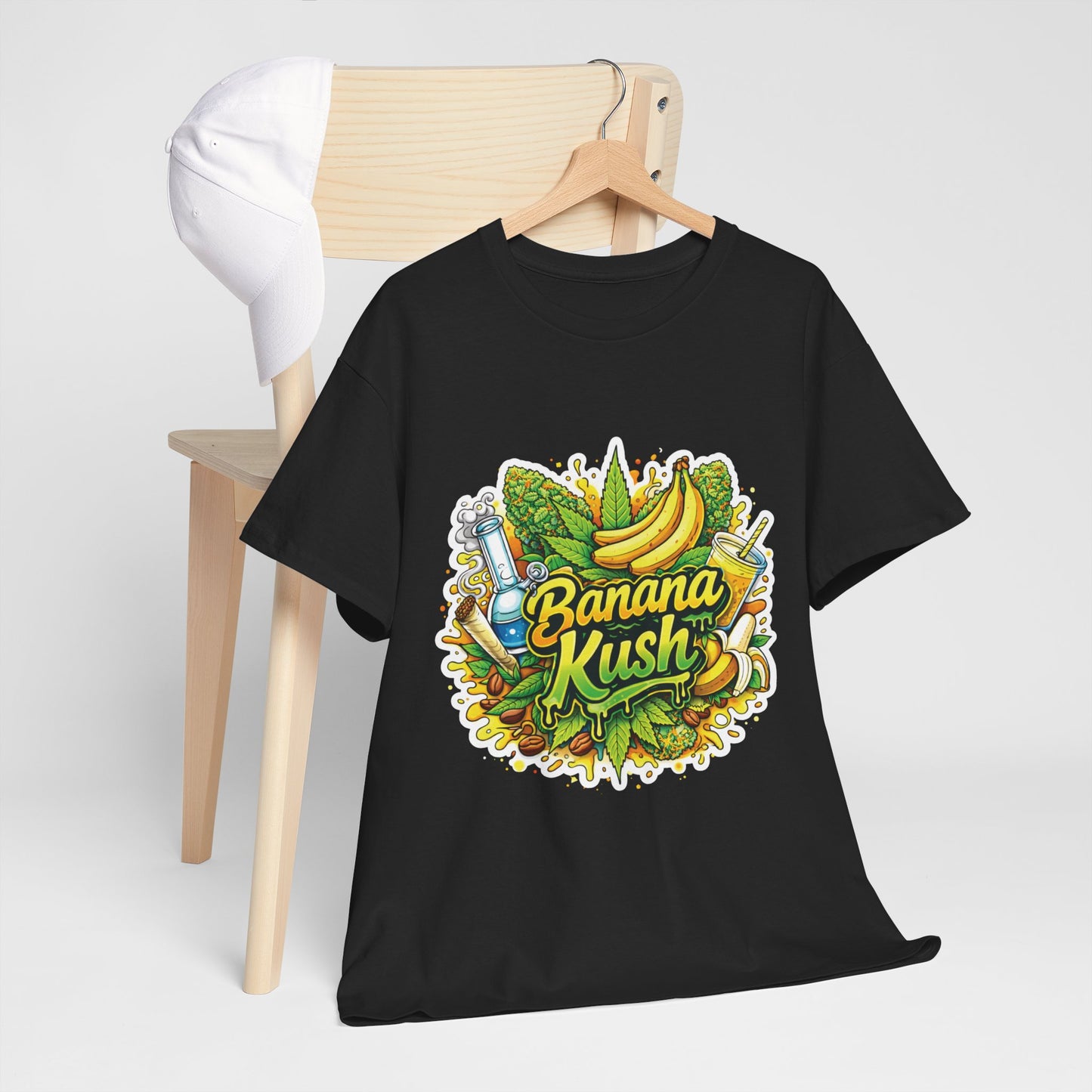Banana Kush Graphic Tee — Tropical 420 Strain Shirt