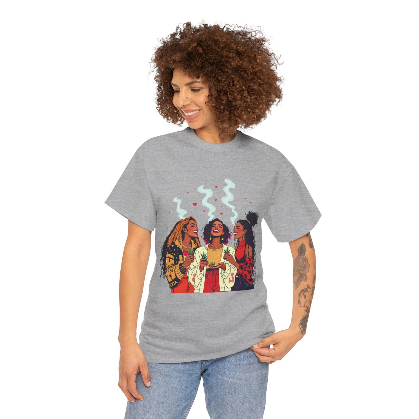 Sisterhood Vibes T-Shirt — Joyful Diverse Women Graphic Tee