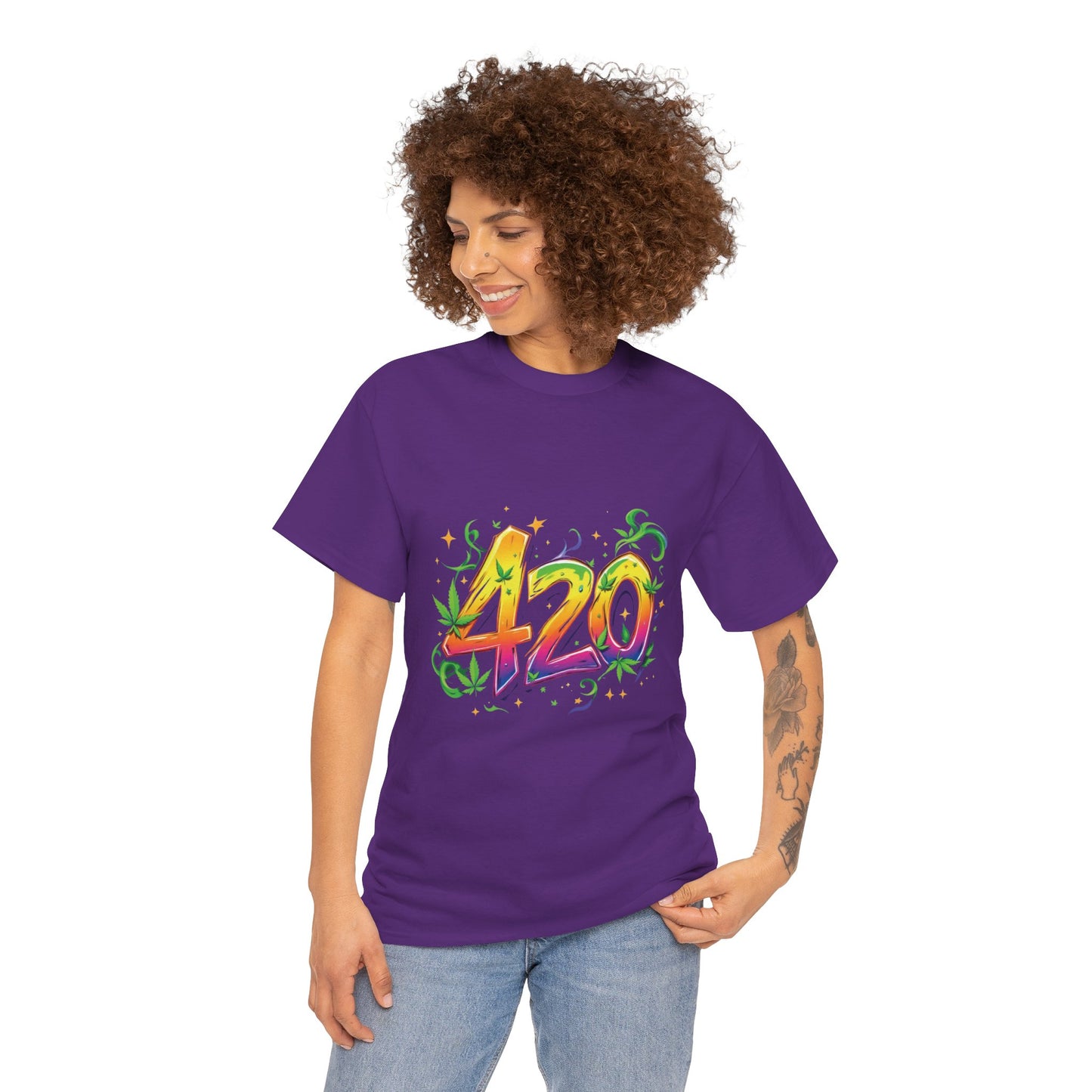 420 Colorful Tee — Psychedelic Stoner Graphic T-Shirt for 4/20 Celebrations