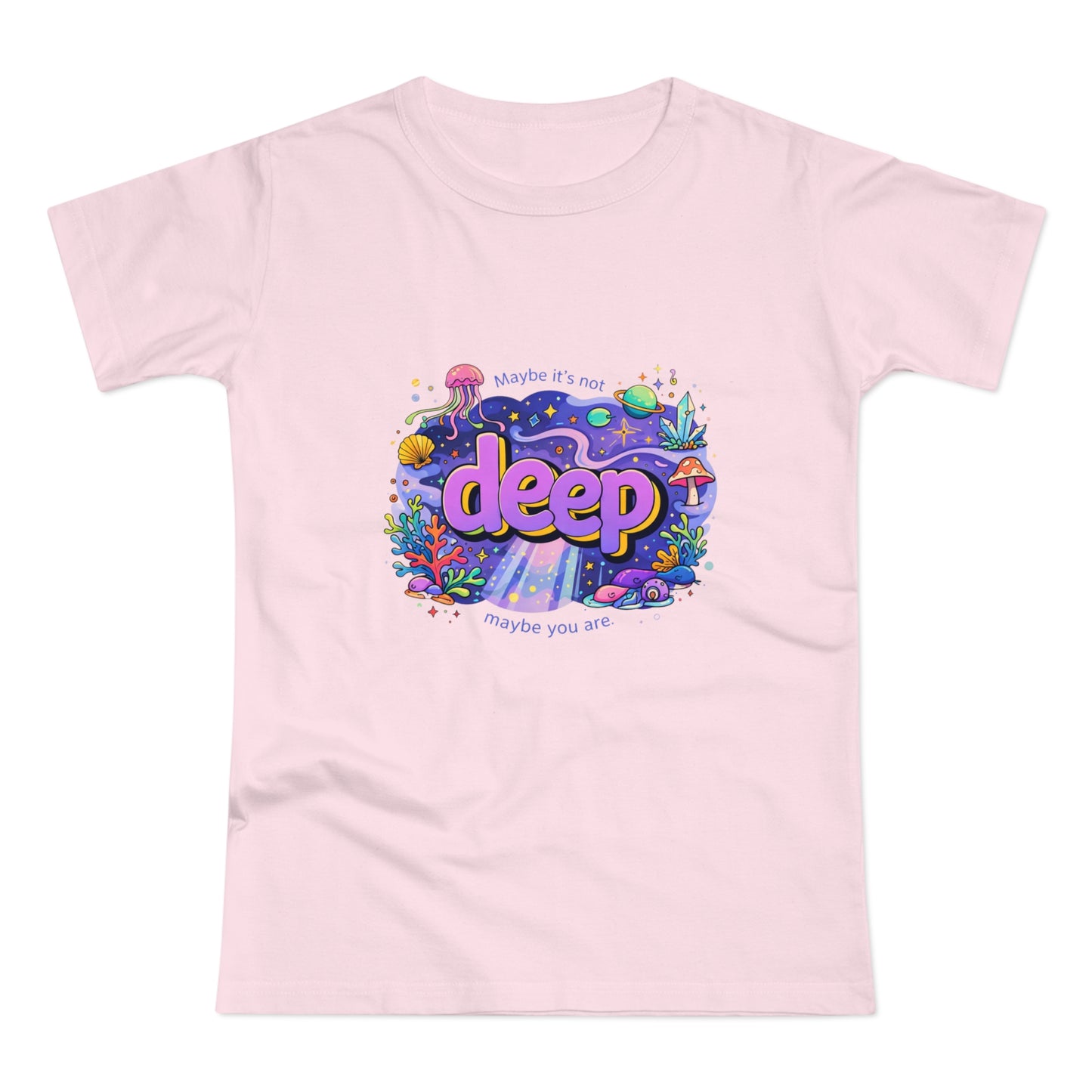 Deep Ocean Graphic T-Shirt — "Deep" Colorful Underwater Design