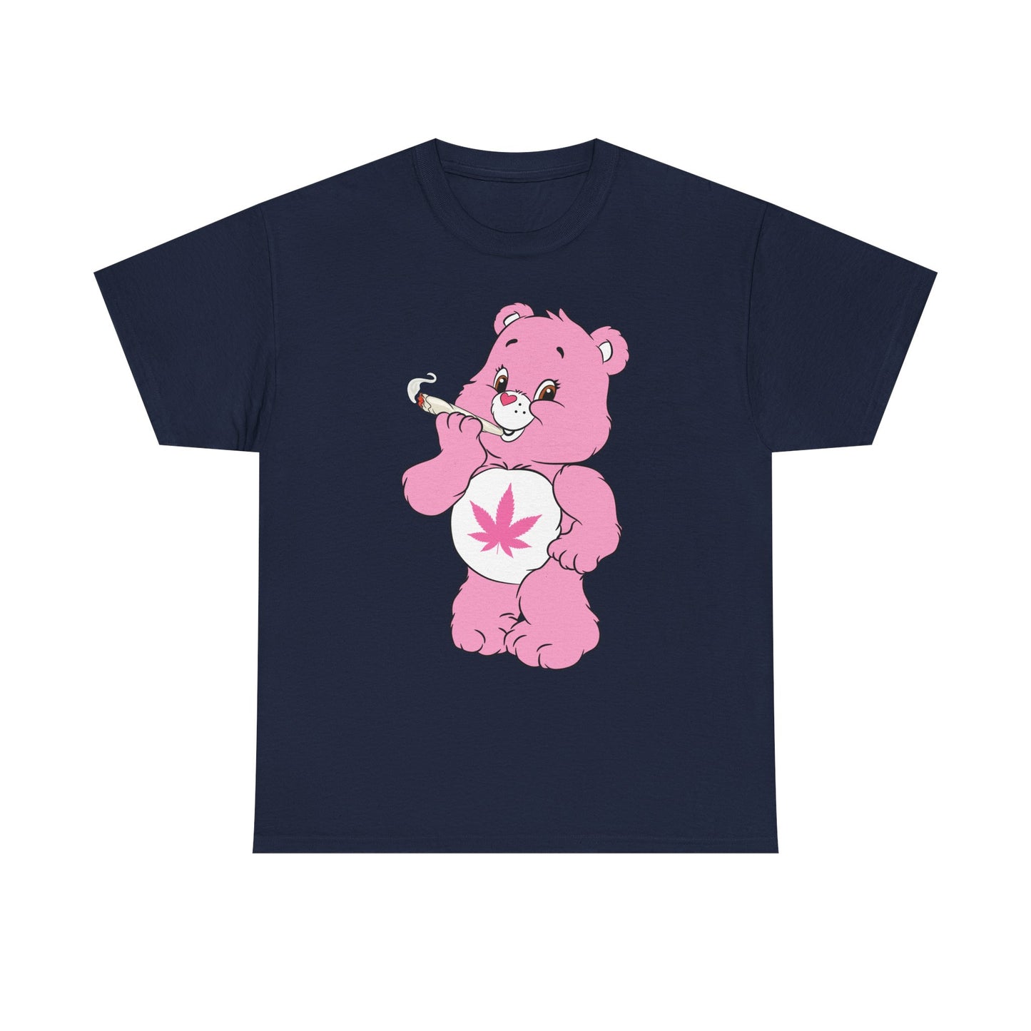 Pink 420 Bear T‑Shirt — Cute Stoner Graphic Tee