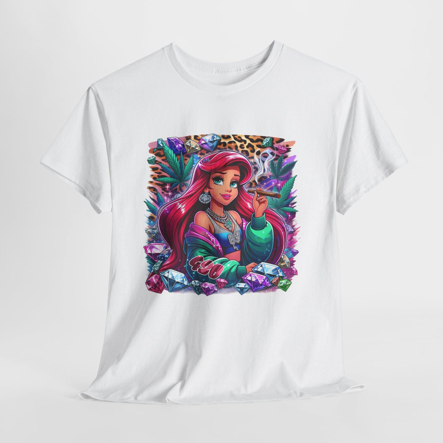 Ariel Retro Pop Art Tee — Colorful Mermaid Graphic T-Shirt