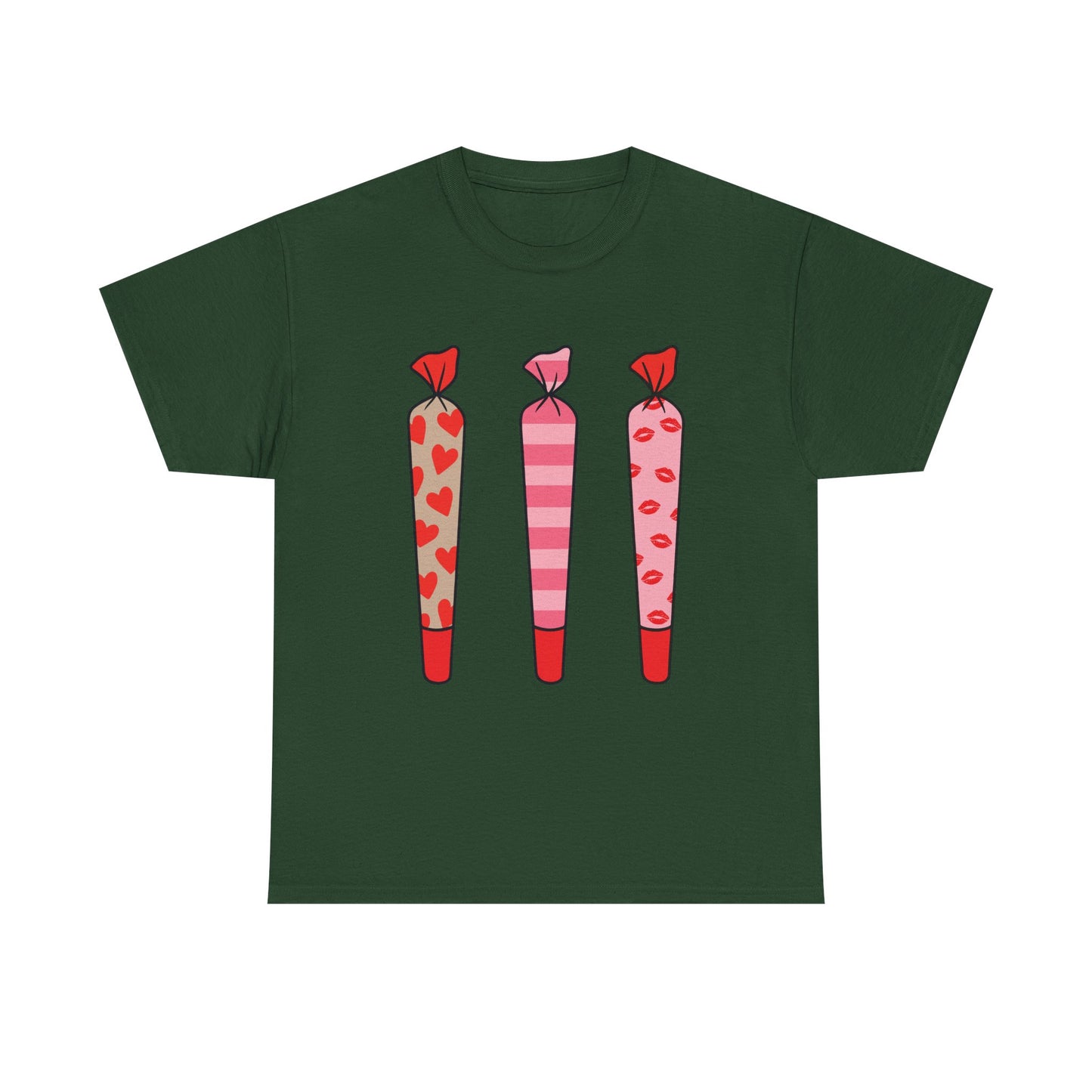 Valentine Joints Tee — Cute Pink Heart Joint Graphic T-Shirt