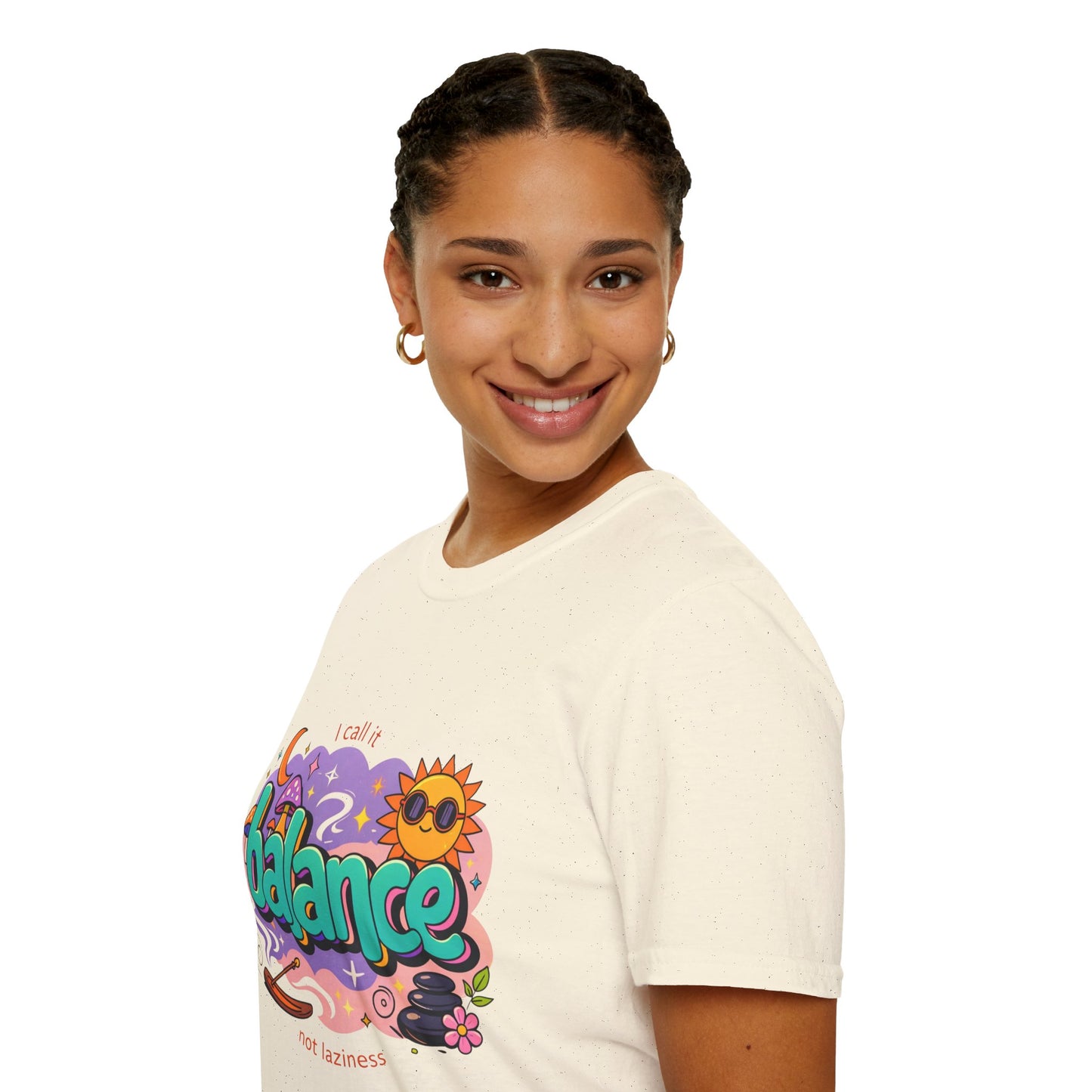 Balance Graphic T-Shirt — "It’s Self-Care Not Laziness" Relaxation Vibe