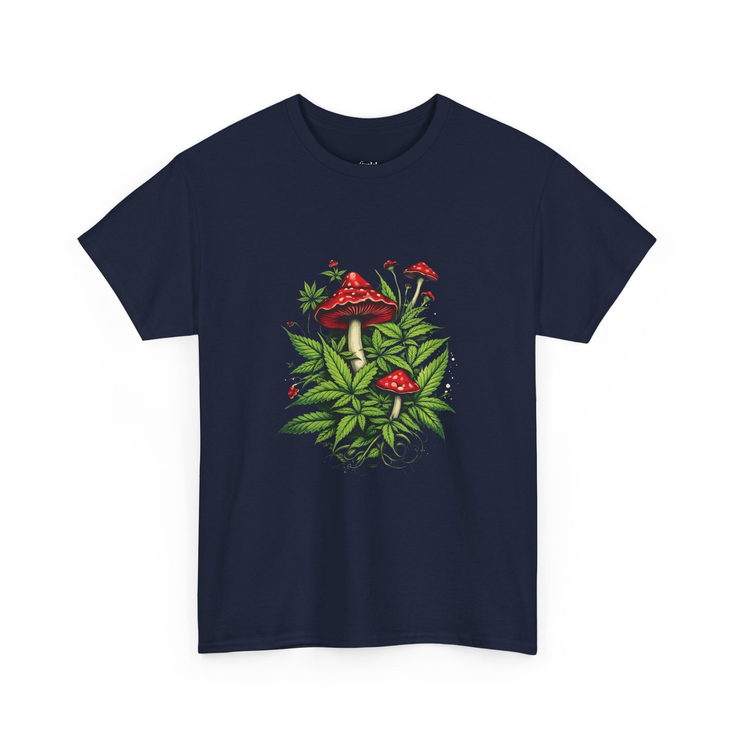 Mushroom Garden T-Shirt — Red Toadstool Botanical Tee
