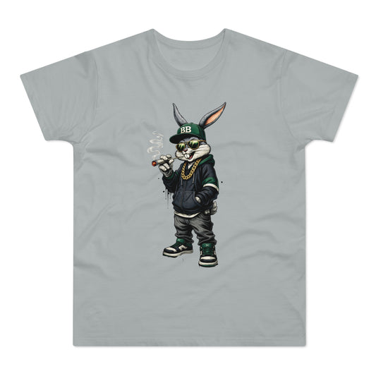 Streetwear Bunny Graphic T‑Shirt — Cool Hip Hop Rabbit Design