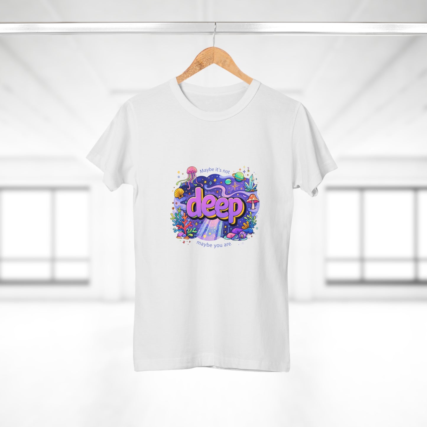 Deep Ocean Graphic T-Shirt — "Deep" Colorful Underwater Design