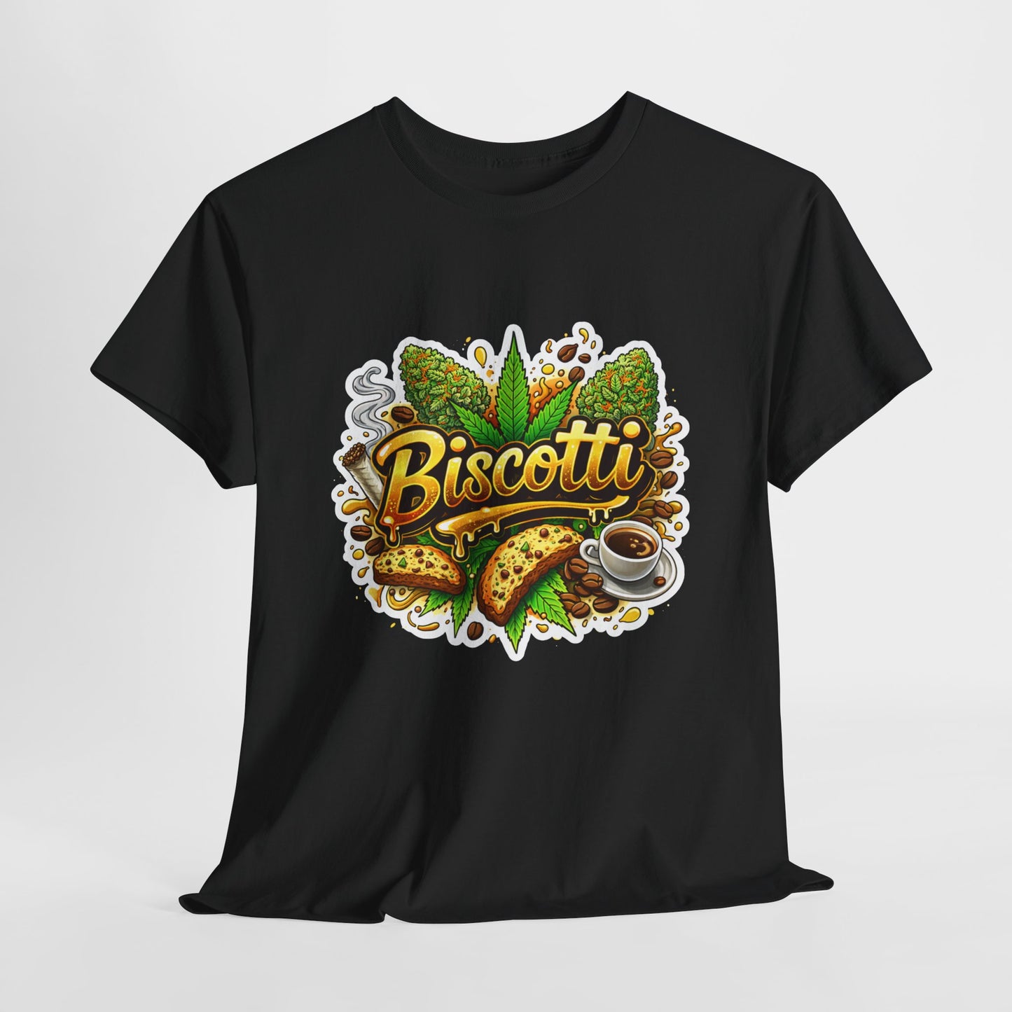 Biscotti Graphic Tee — Vintage Coffee & Biscuit Lover Shirt
