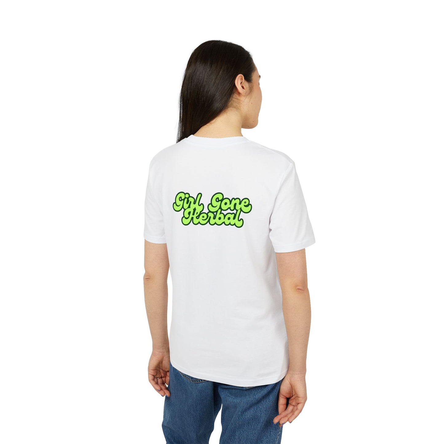 Herbal Vibes T-Shirt — "Girl Gone Herbal" Green Goddess Graphic Tee