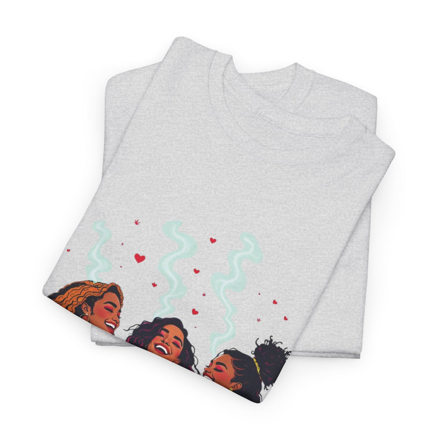 Sisterhood Vibes T-Shirt — Joyful Diverse Women Graphic Tee