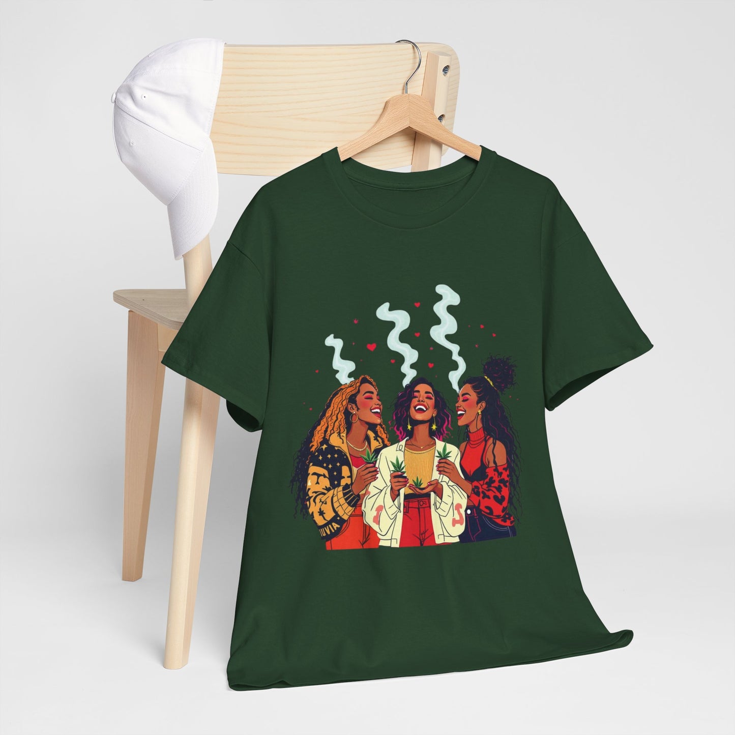 Sisterhood Vibes T-Shirt — Joyful Diverse Women Graphic Tee