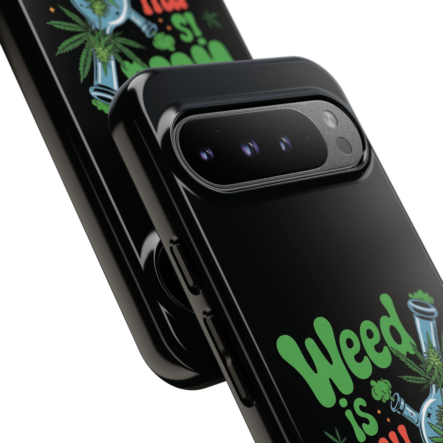 Phone Case — "Weed Is My Therapy" Retro Cannabis Design