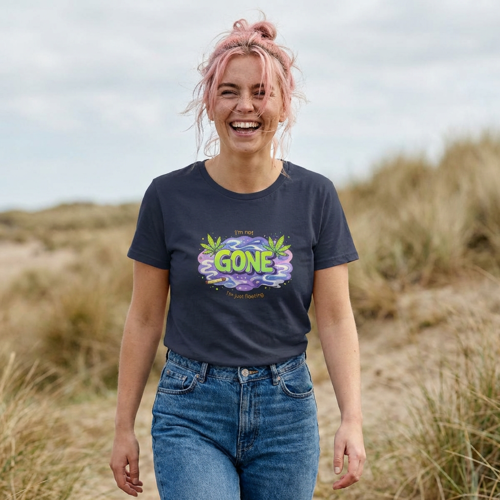 Women's 'Gone' Graphic Tee — Relaxed Vibes Floral Design