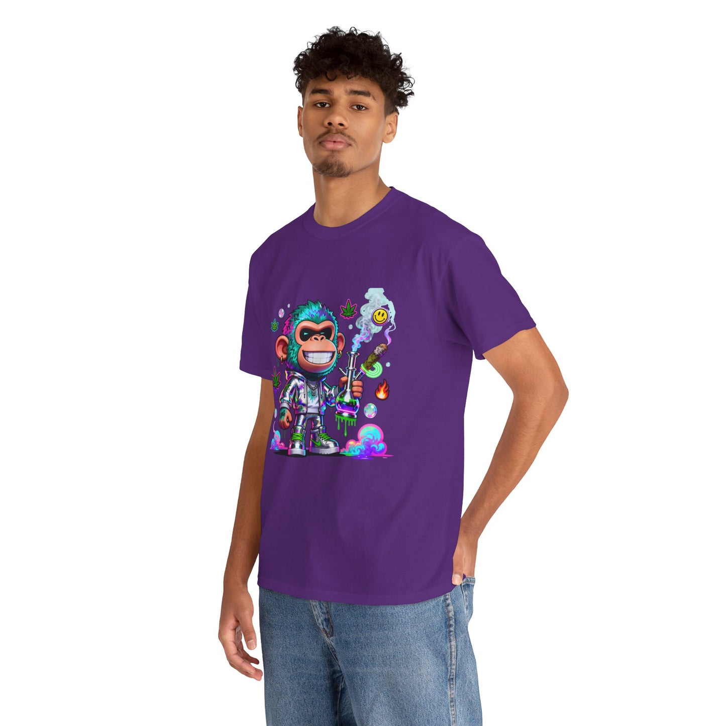 Monkey Astronaut Tee — Colorful Space Ape Graphic T‑Shirt