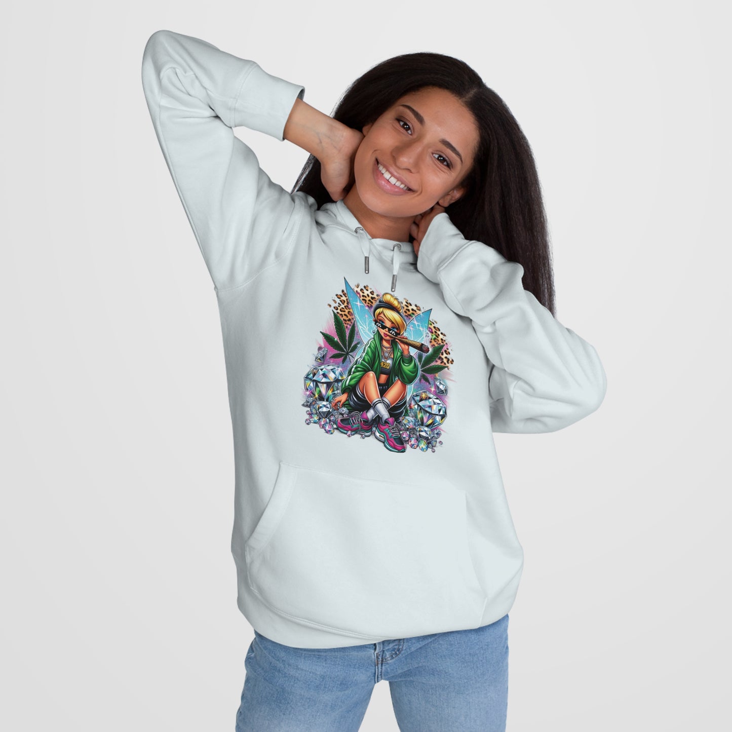 King Graphic Hoodie — Streetwear Fairy Girl Design